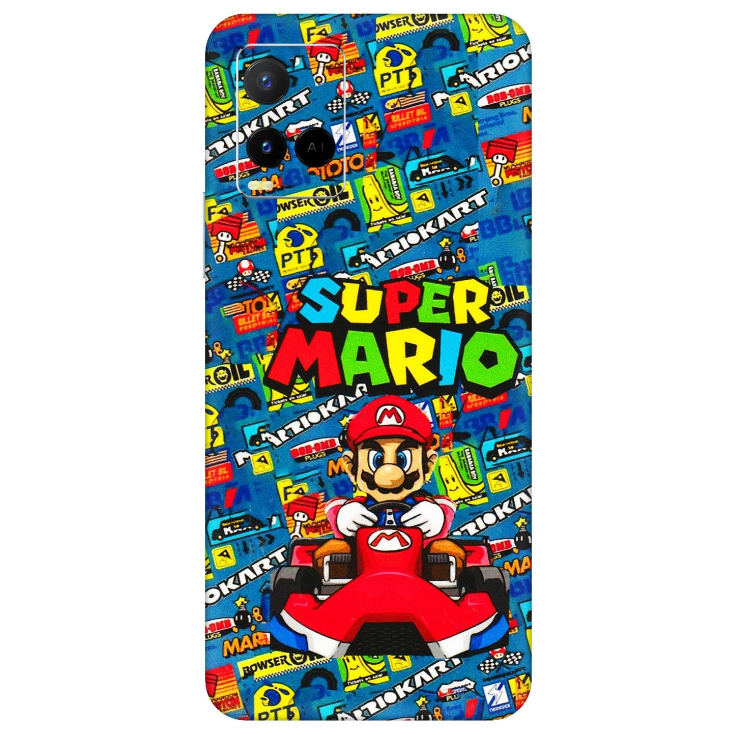 VIVO Y Series Phone Skins (All Models) - Super Mario Kart - 3D Embossed Finish (L-140) Vivo Y21 G