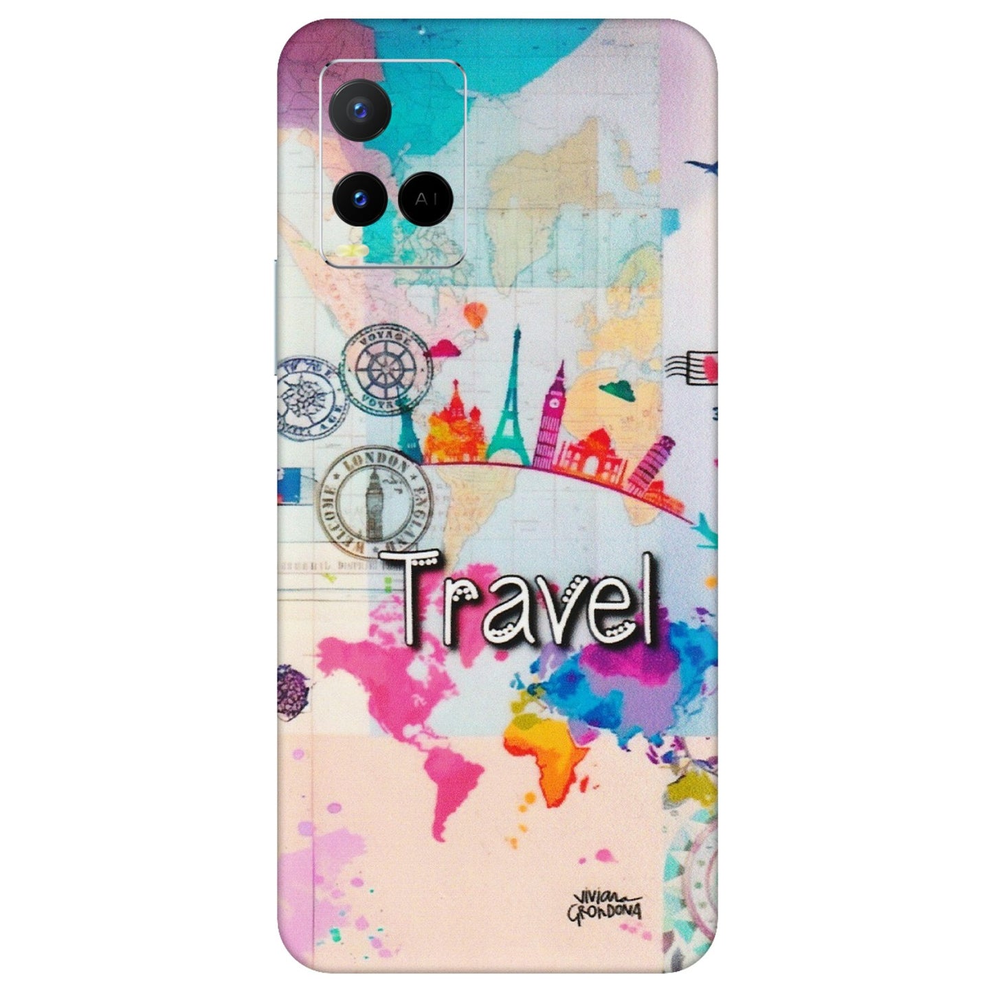 VIVO Y Series Phone Skins (All Models) - Travel The Wonders - Matte Finish (M-108) Vivo Y21 G
