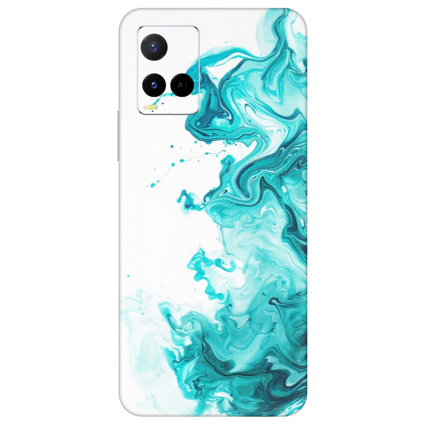 VIVO Y Series Phone Skins (All Models) - Sky Blue Abstract Colour - Matte Finish (M-146) Vivo Y21 G