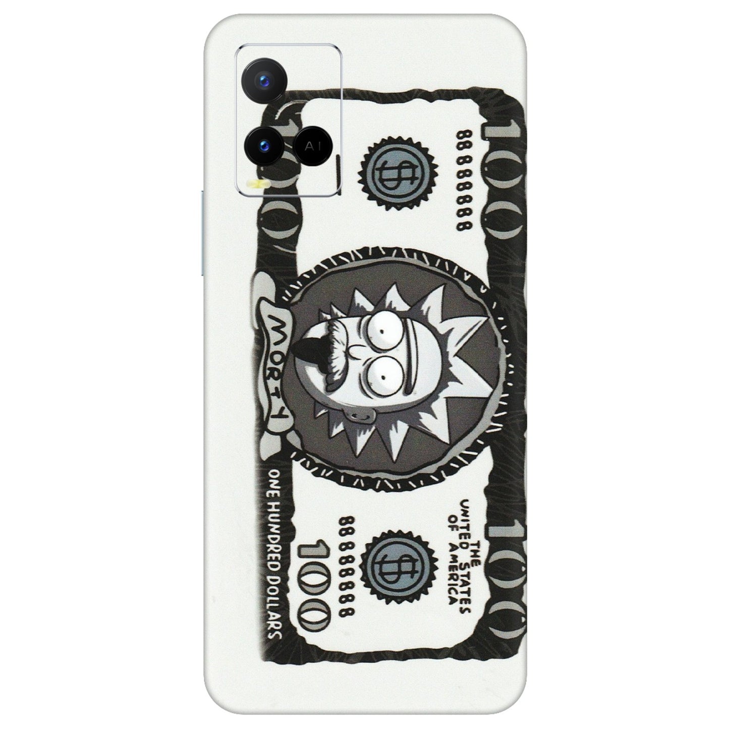 VIVO Y Series Phone Skins (All Models) - Rick And Morty Hundred Dollar Anime - Matte Finish (M-161) Vivo Y21 G