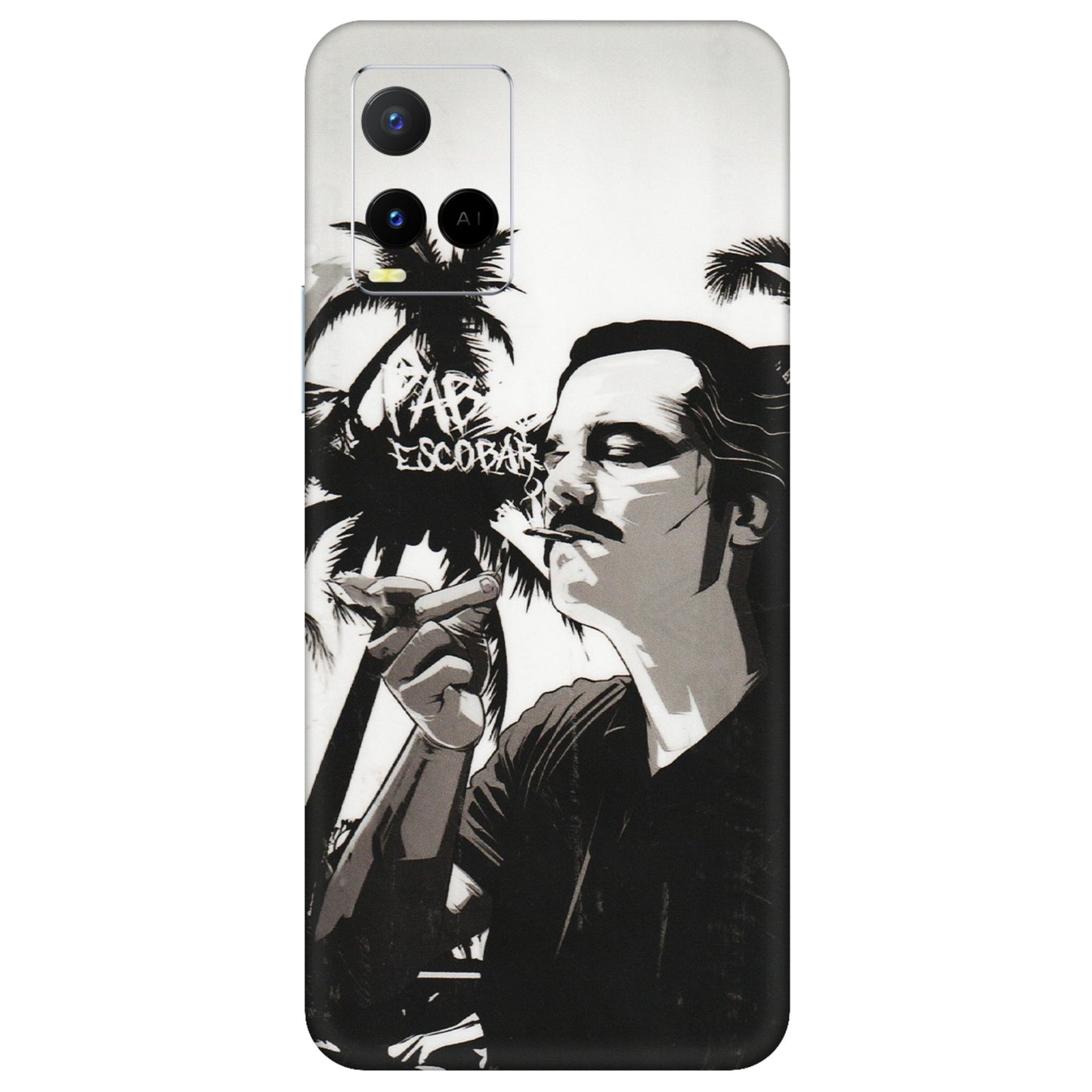 VIVO Y Series Phone Skins (All Models) - Pab Escobar - Transparent Finish (T-05) Vivo Y21 G