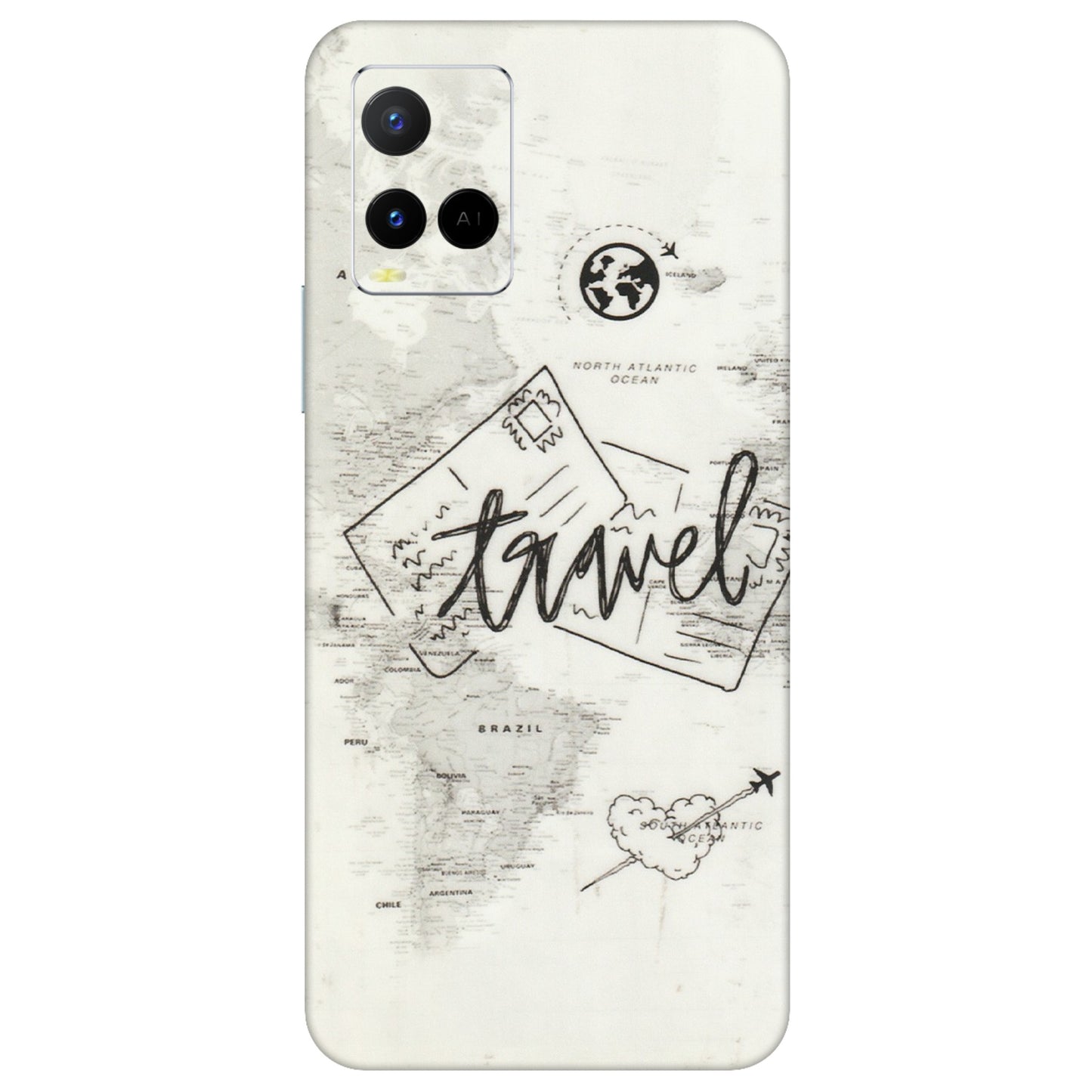 VIVO Y Series Phone Skins (All Models) - Travel Ticket - Transparent Finish (T-06) Vivo Y21 G