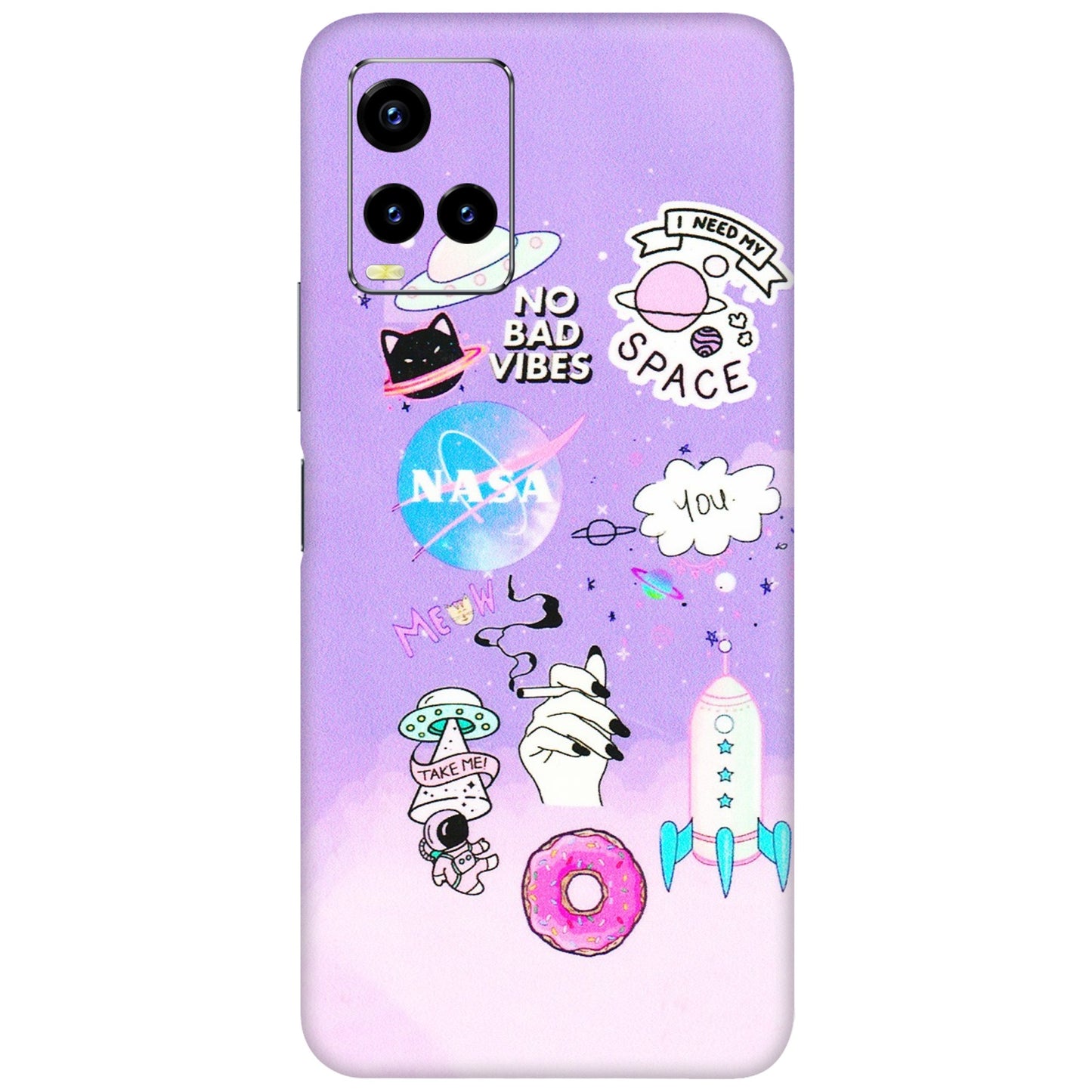 VIVO Y Series Phone Skins (All Models) - I Need My Nasa Skin - 3D Embossed Finish (L-149) Vivo Y21T