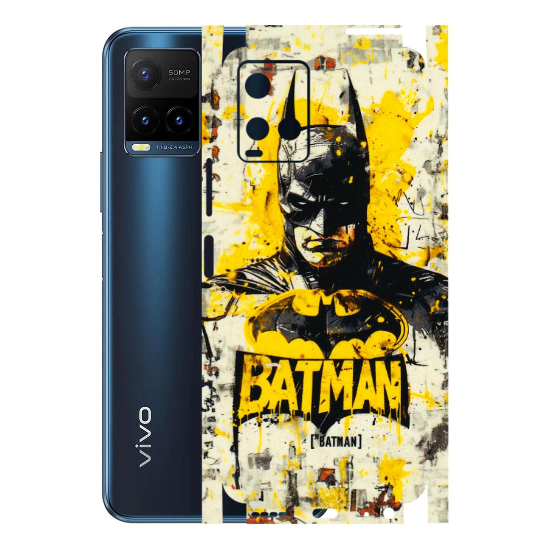 VIVO Y Series Phone Skins (All Models) - Batman Yellow BT - 3D Embossed Finish (L-304) Vivo Y21T