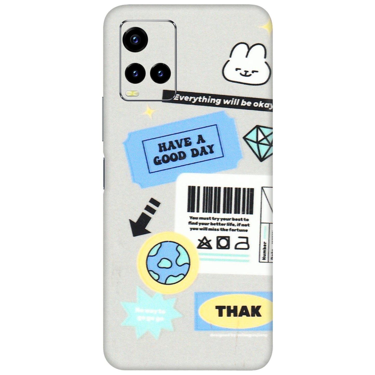 VIVO Y Series Phone Skins (All Models) - Will Be Okay Design - 3D Embossed Finish (L-316) Vivo Y21T