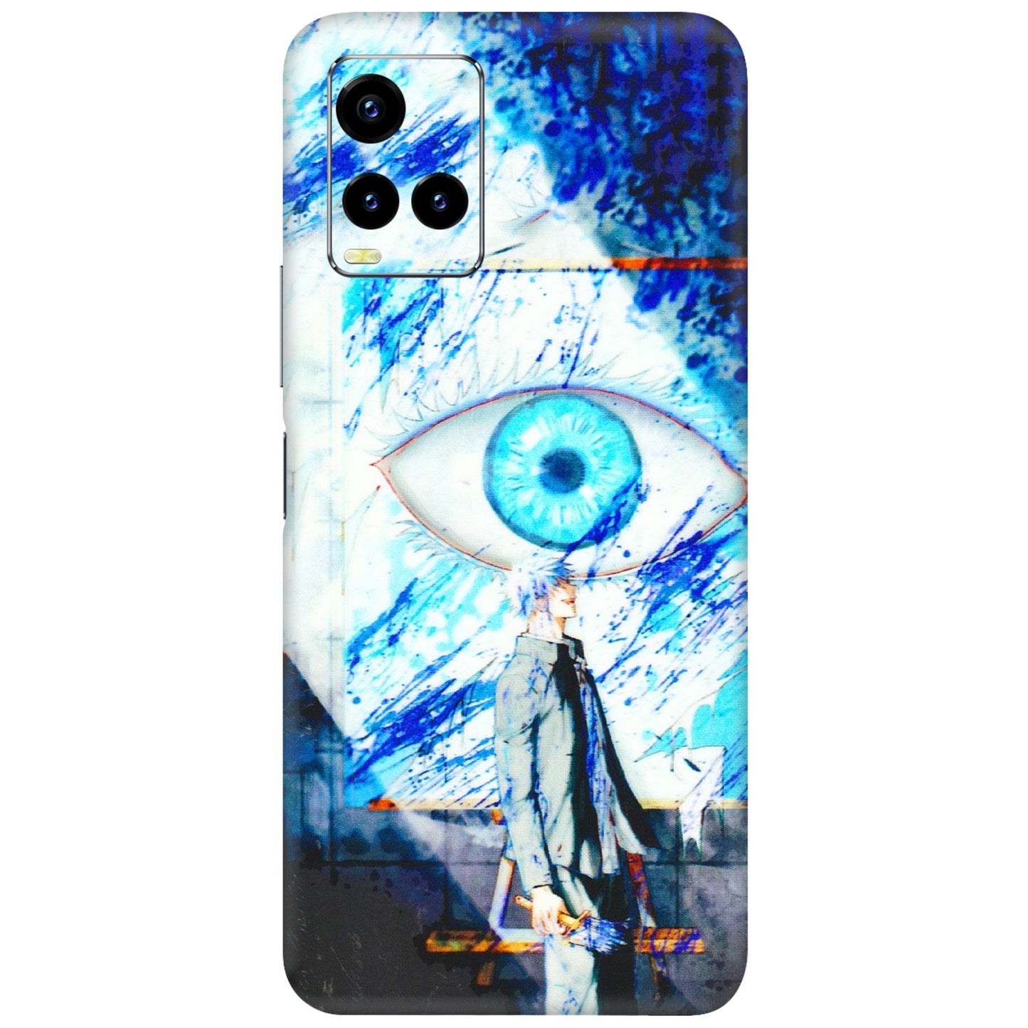 VIVO Y Series Phone Skins (All Models) - Anime Sea Blue Eye - 3D Embossed Finish (L-318) Vivo Y21T