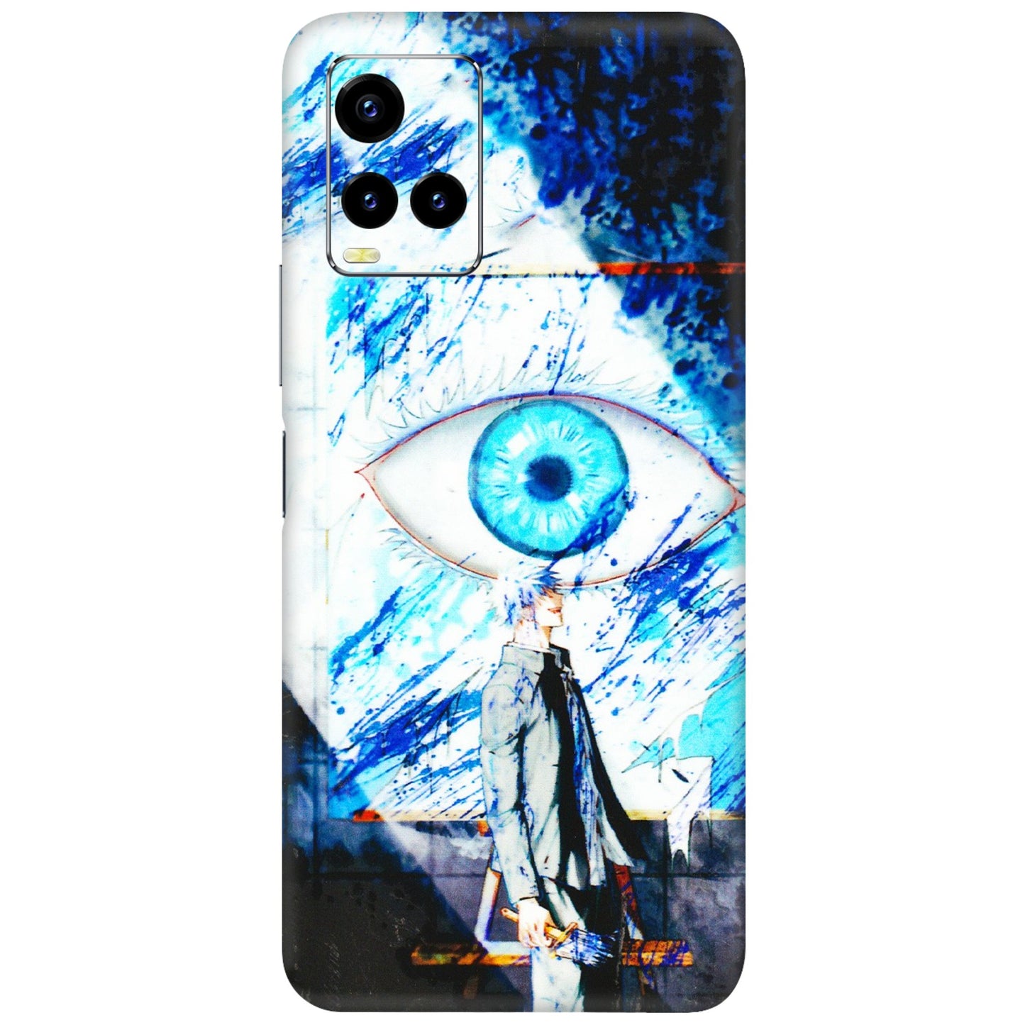 VIVO Y Series Phone Skins (All Models) - Gojo Satoru evil eye - 3D Embossed Finish (L-239) Vivo Y21 2021