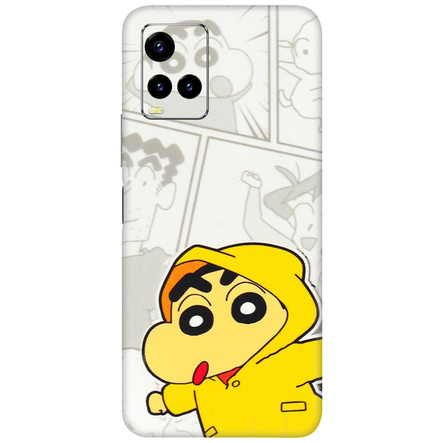 VIVO Y Series Phone Skins (All Models) - Yellow Shinchan Comic - 3D Embossed Finish (L-246) Vivo Y21 2021