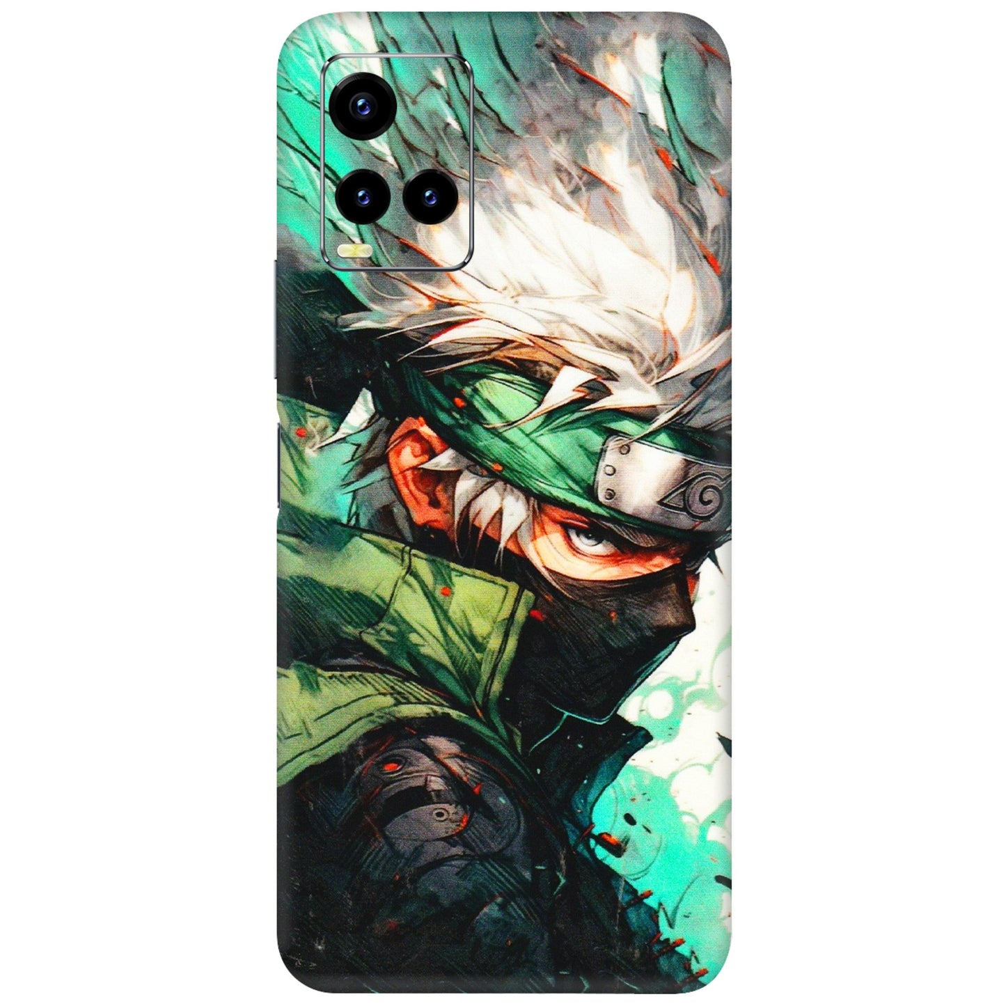 VIVO Y Series Phone Skins (All Models) - Kakashi Side Profile - 3D Embossed Finish (L-249) Vivo Y21 2021
