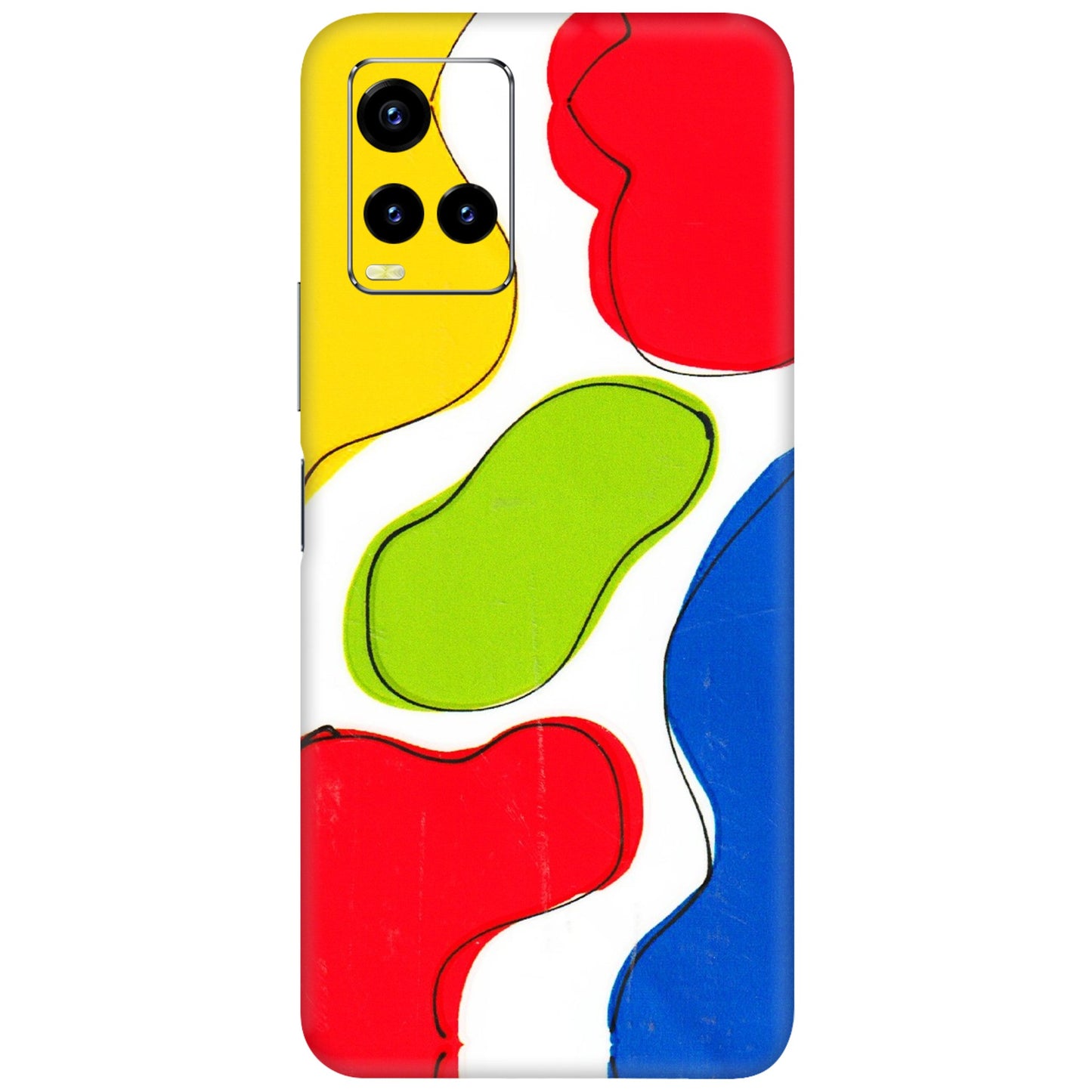 VIVO Y Series Phone Skins (All Models) - RGB Colour Paint - 3D Embossed Finish (L-284) Vivo Y21 2021