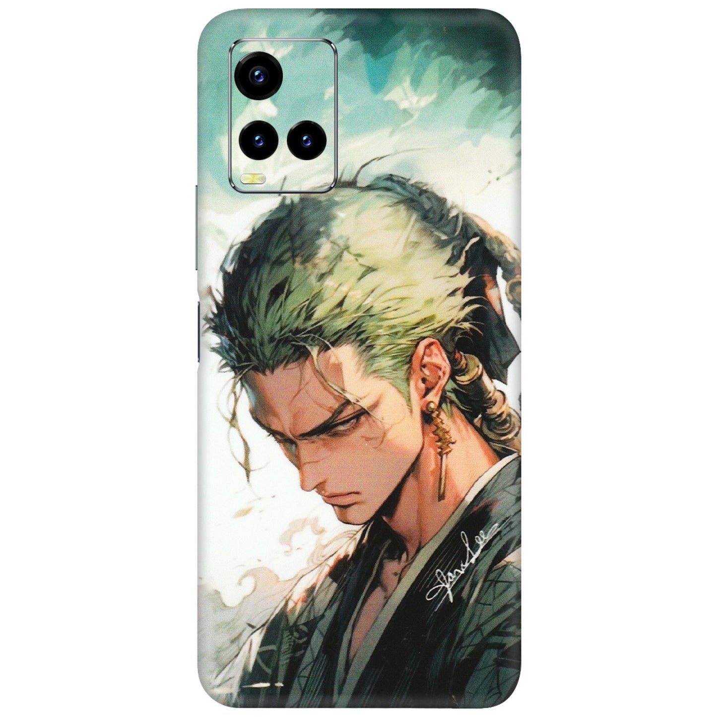 VIVO Y Series Phone Skins (All Models) - New Roronoa Zoro One Picece Anime - Matte Finish (M-140) Vivo Y21 2021
