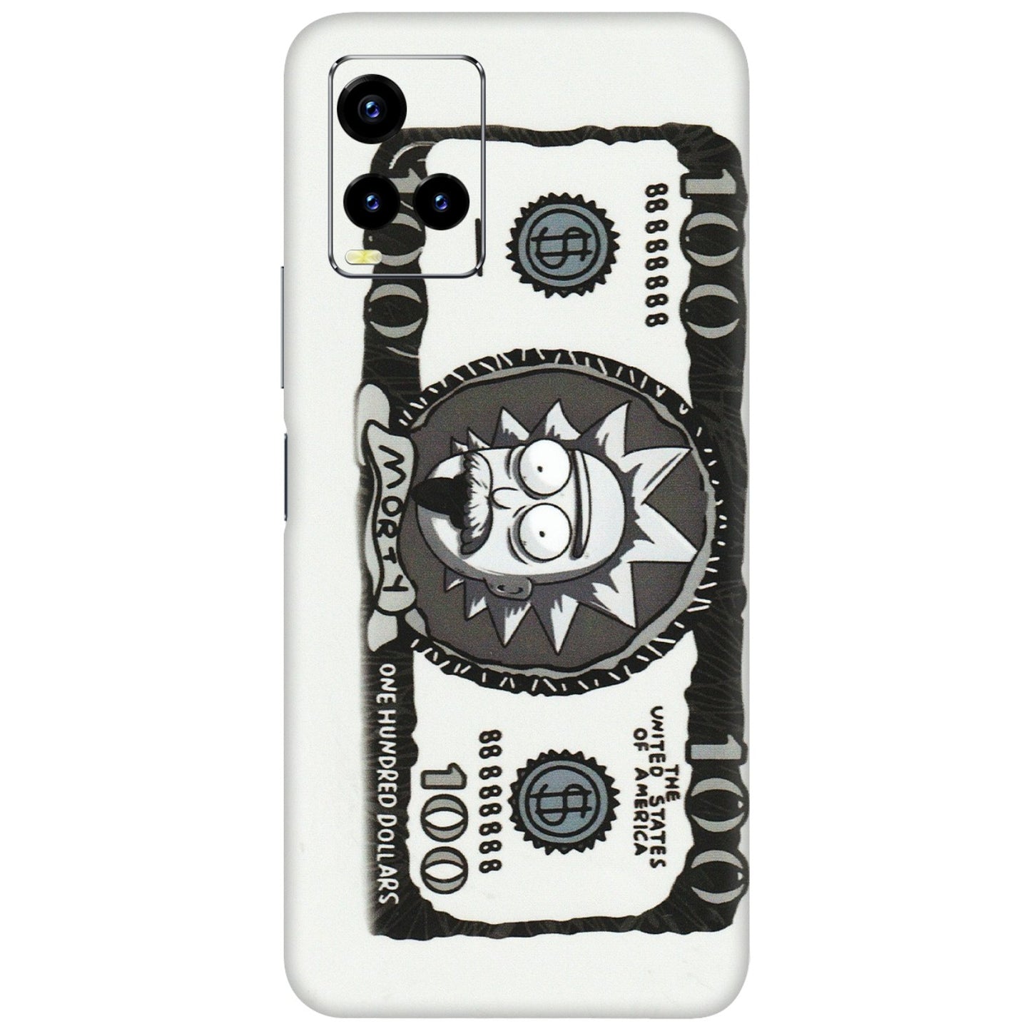 VIVO Y Series Phone Skins (All Models) - Rick And Morty Hundred Dollar Anime - Matte Finish (M-161) Vivo Y21 2021
