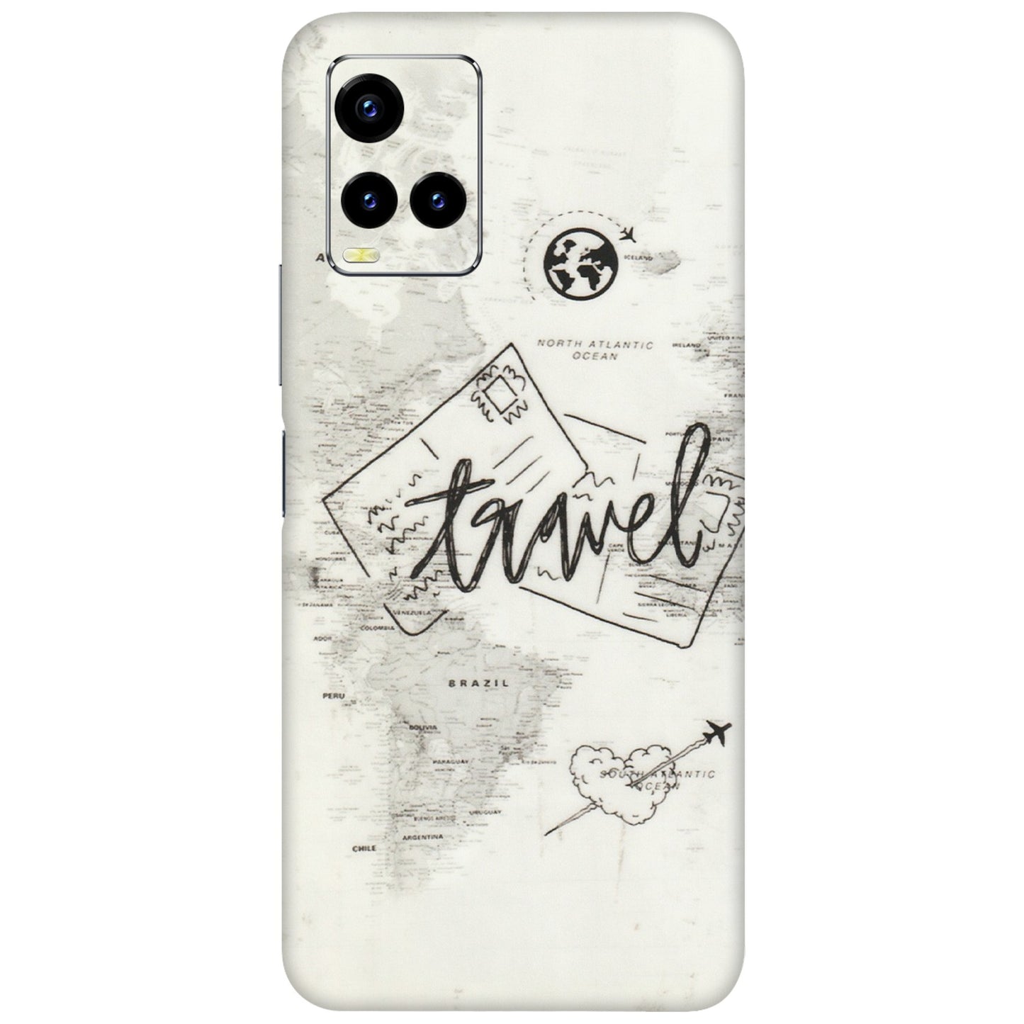 VIVO Y Series Phone Skins (All Models) - Travel Ticket - Transparent Finish (T-06) Vivo Y21 2021