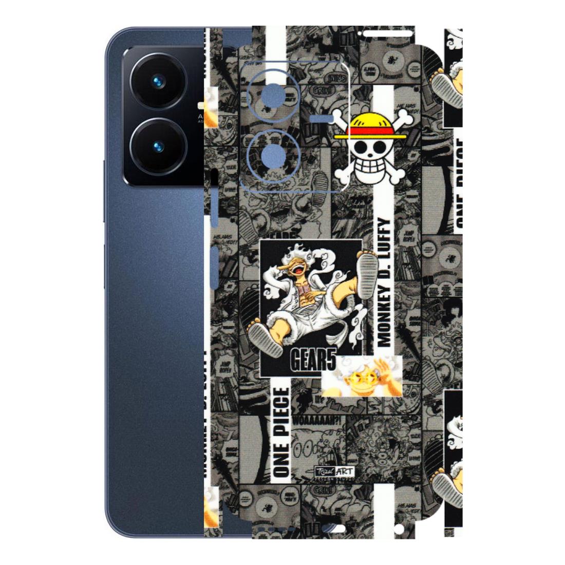 VIVO Y Series Phone Skins (All Models) - Cuffy Anime MonkeyCamic - 3D Embossed Finish (L-242) Vivo Y22 2022