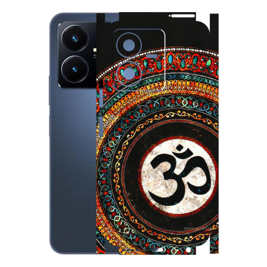 VIVO Y Series Phone Skins (All Models) - Aum Chant Abstract - 3D Embossed Finish (L-42) Vivo Y22 2022