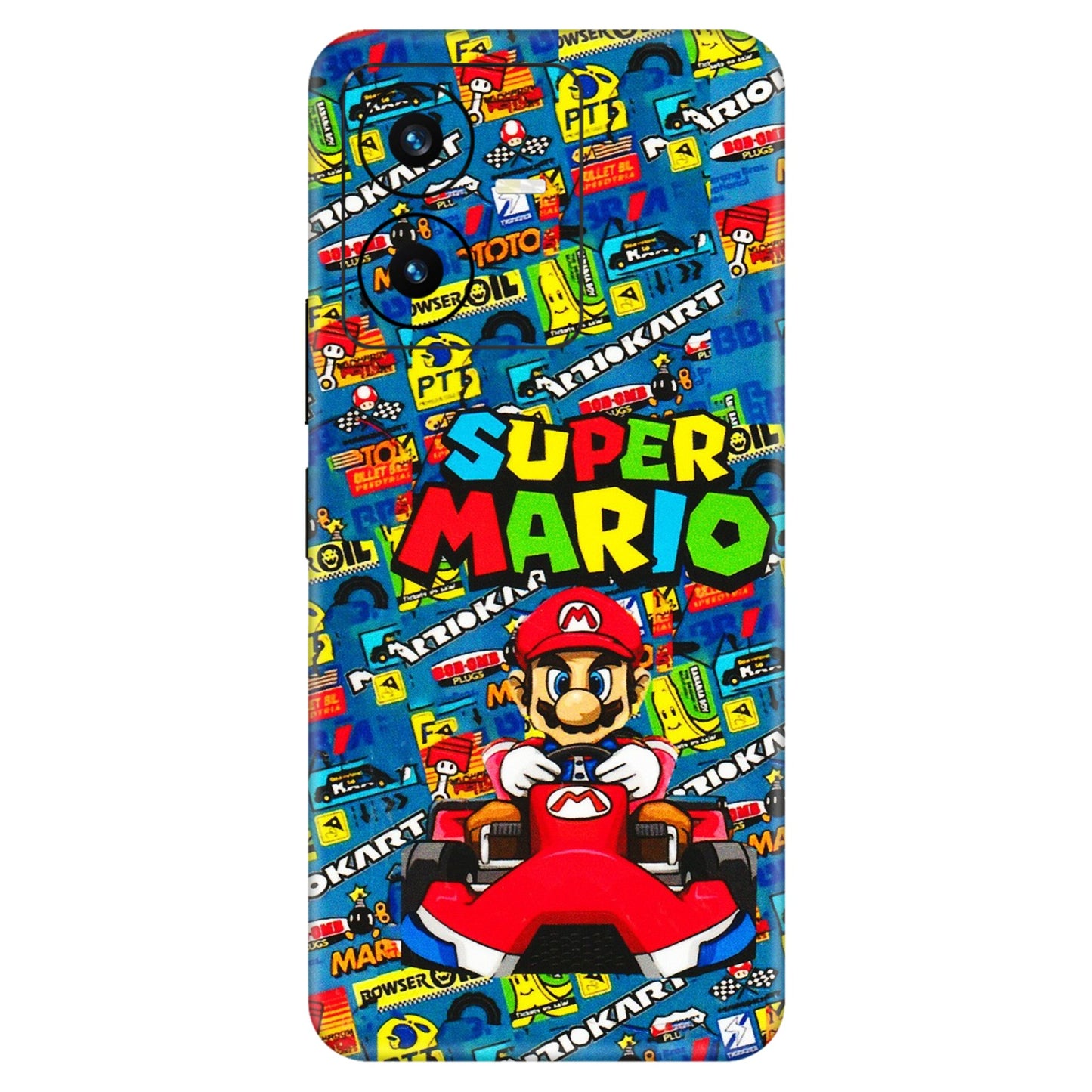 VIVO Y Series Phone Skins (All Models) - Super Mario Kart - 3D Embossed Finish (L-140) Vivo Y22 2022