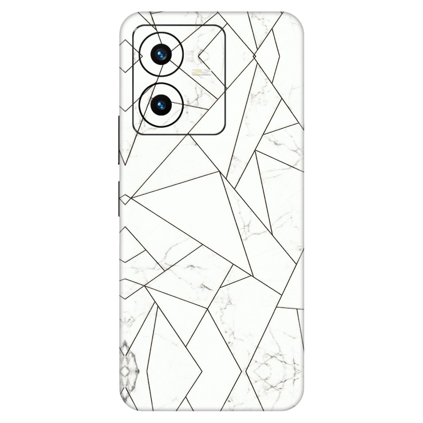 VIVO Y Series Phone Skins (All Models) - Luxury White Marble Effect - 3D Embossed Finish (L-168) Vivo Y22 2022