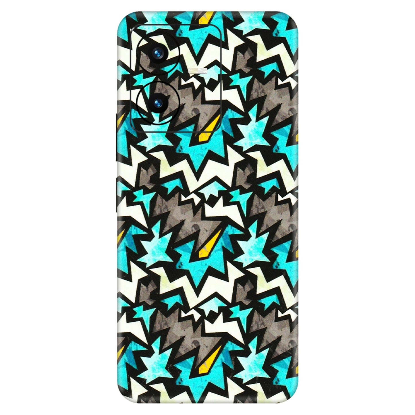 VIVO Y Series Phone Skins (All Models) - Funky Zig Zag - 3D Embossed Finish (L-223) Vivo Y22 2022