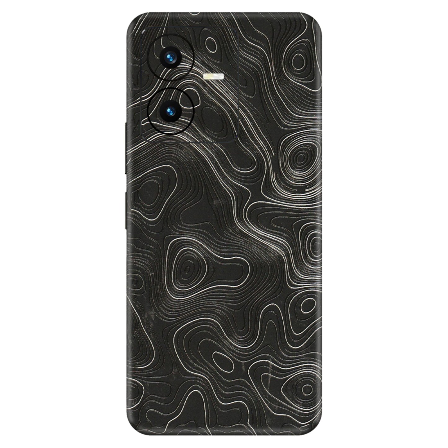VIVO Y Series Phone Skins (All Models) - Abstract White Line Map - 3D Embossed Finish (L-269) Vivo Y22 2022