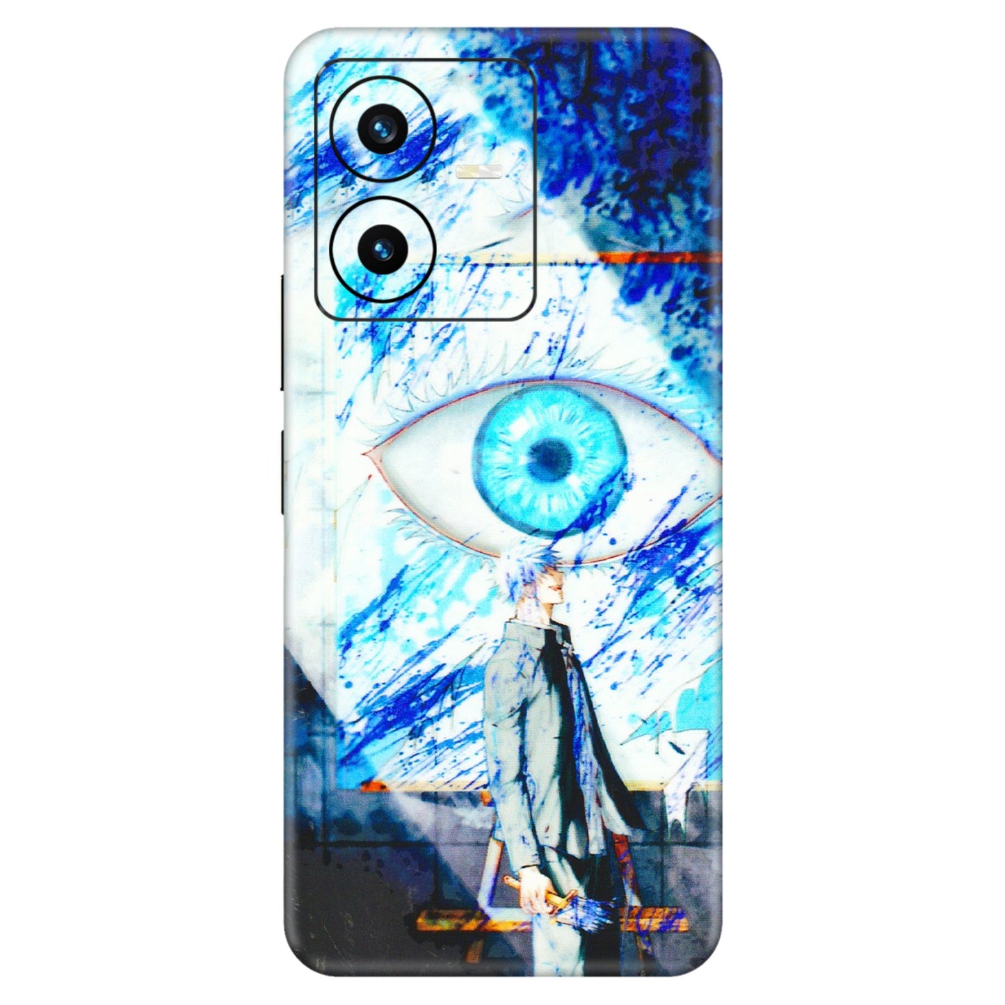 VIVO Y Series Phone Skins (All Models) - Anime Sea Blue Eye - 3D Embossed Finish (L-318) Vivo Y22 2022