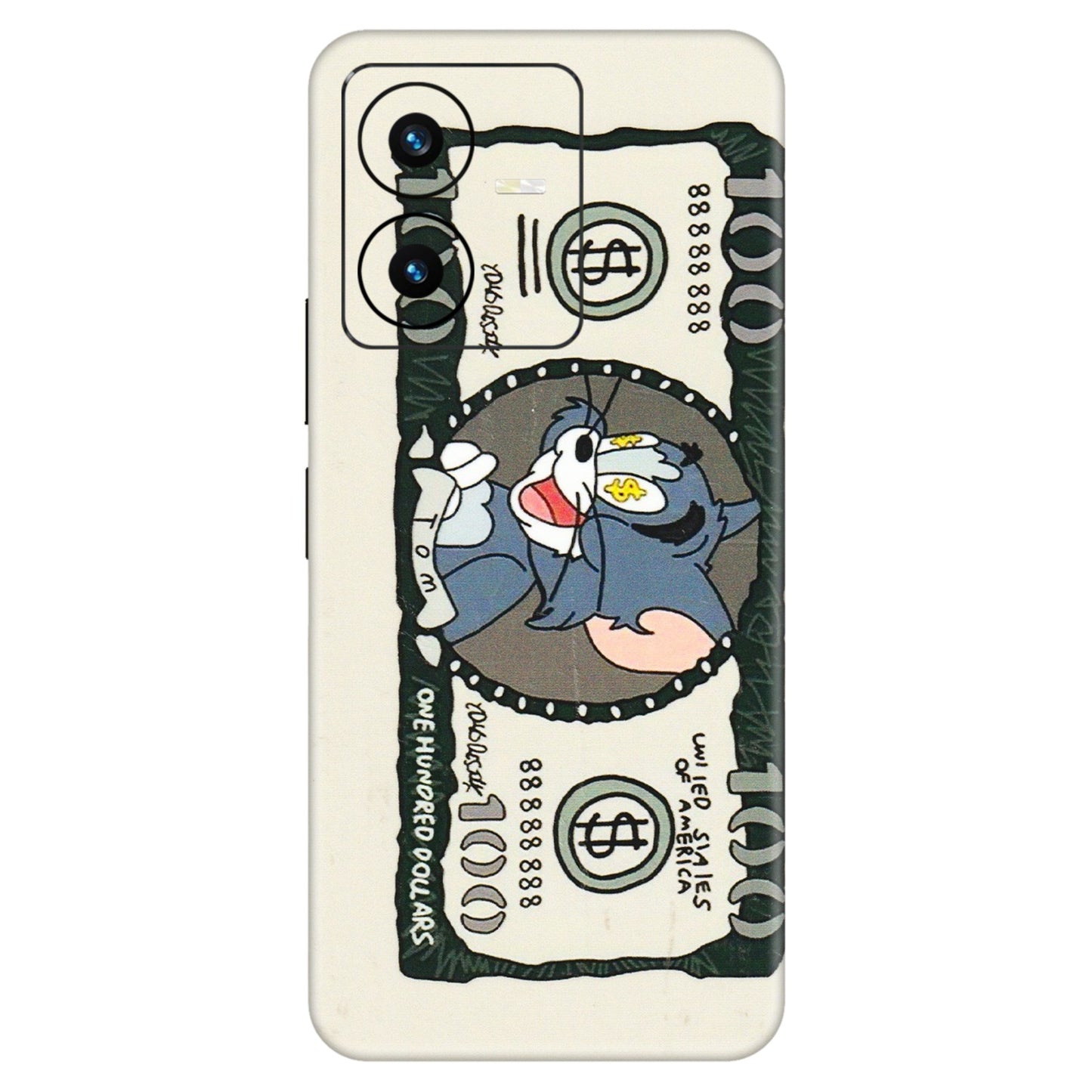 VIVO Y Series Phone Skins (All Models) - Tom Hundred Dollar - 3D Embossed Finish (L-324) Vivo Y22 2022