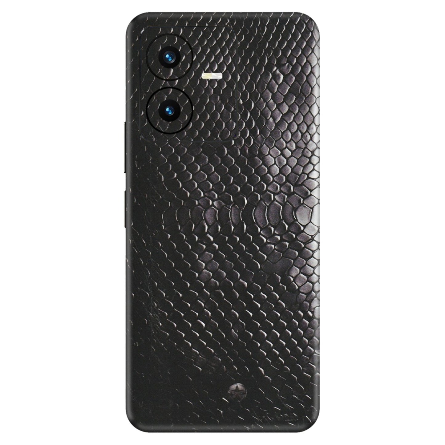 VIVO Y Series Phone Skins (All Models) - Black Snack Leather - Matte Finish (M-147) Vivo Y22 2022