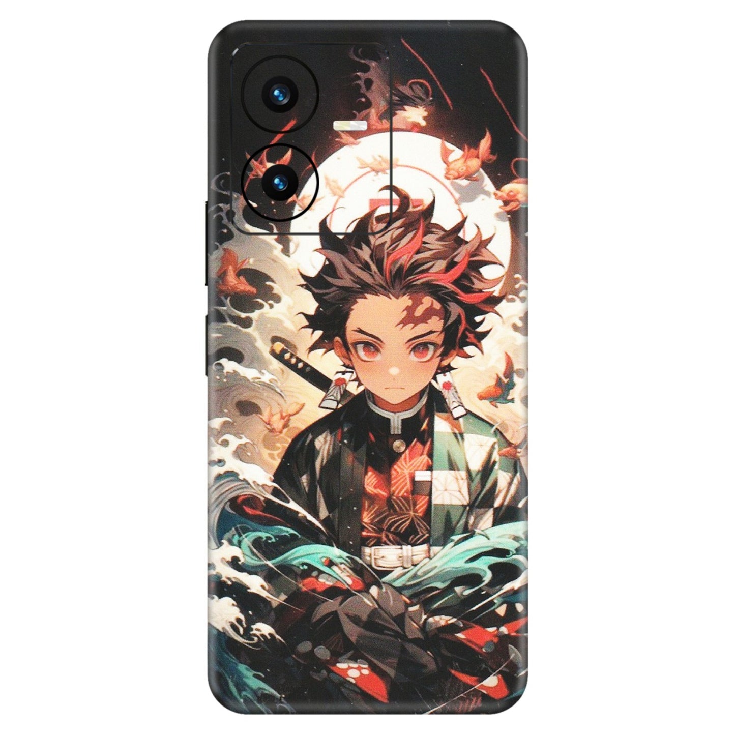 VIVO Y Series Phone Skins (All Models) - Tanjiro Demon Slayer Anime - Matte Finish (M-158) Vivo Y22 2022