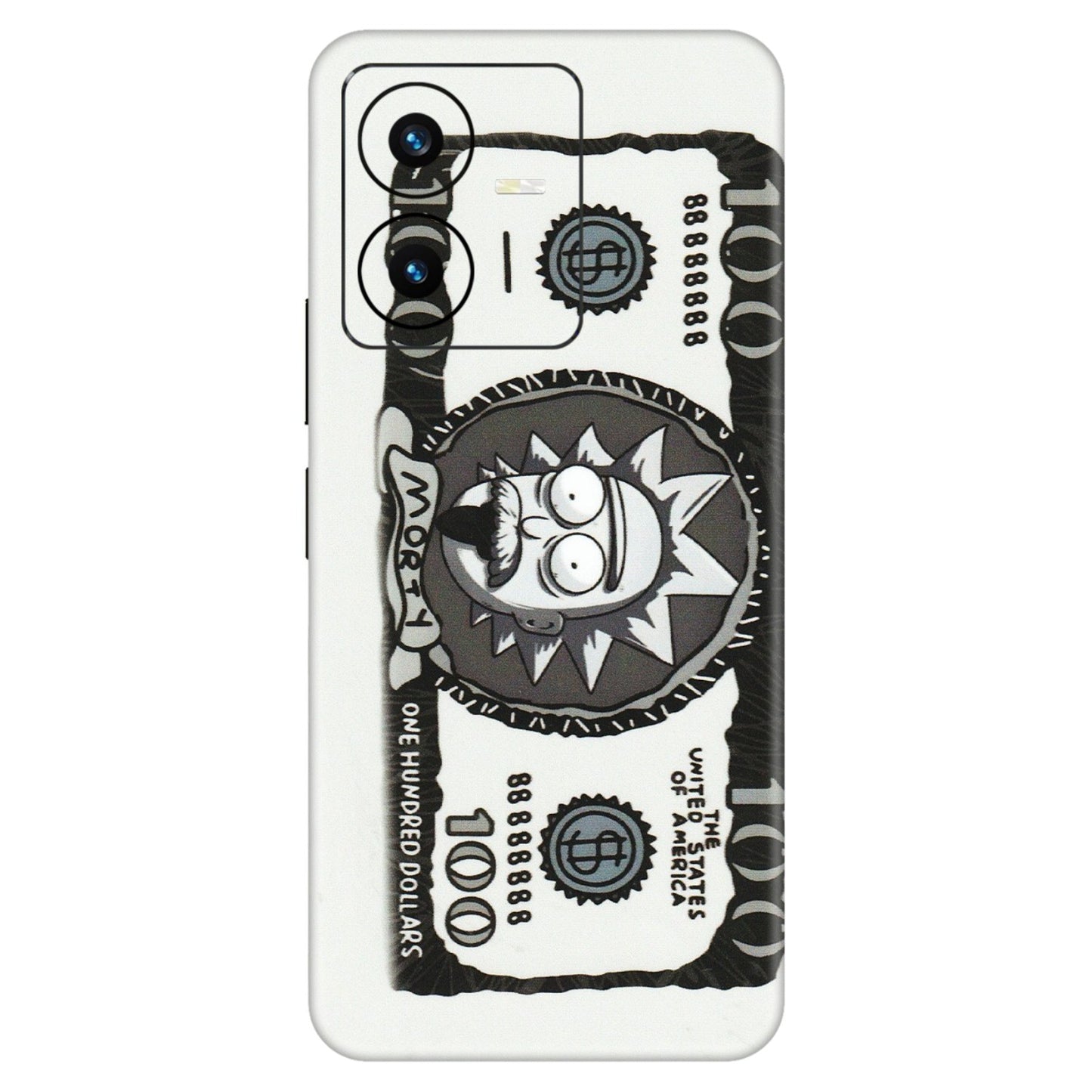 VIVO Y Series Phone Skins (All Models) - Rick And Morty Hundred Dollar Anime - Matte Finish (M-161) Vivo Y22 2022