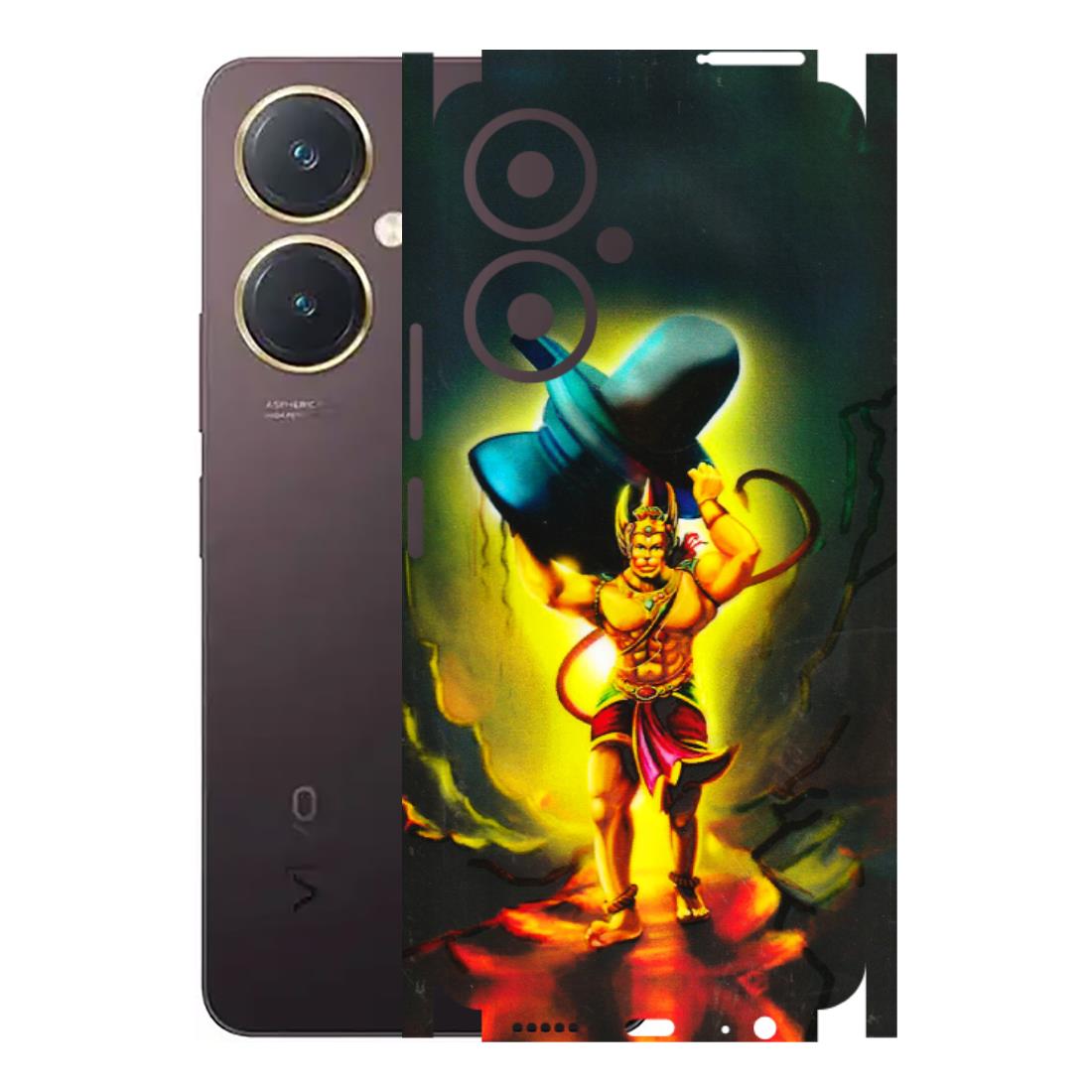VIVO Y Series Phone Skins (All Models) - Hanuman Ji - 3D Embossed Finish (L-128) Vivo Y27 4G