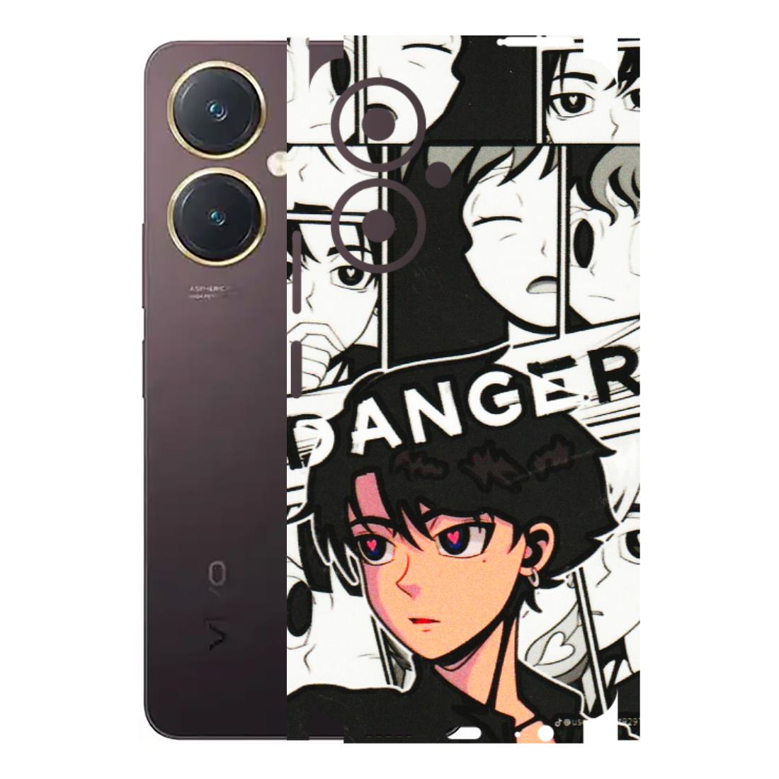 VIVO Y Series Phone Skins (All Models) - Danger Anime - 3D Embossed Finish (L-155) Vivo Y27 4G