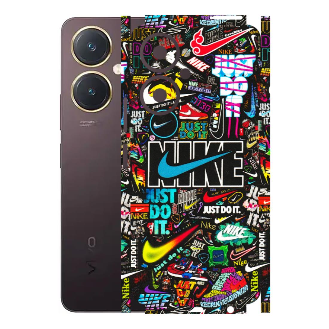 VIVO Y Series Phone Skins (All Models) - Just Do It Doodles - 3D Embossed Finish (L-166) Vivo Y27 4G