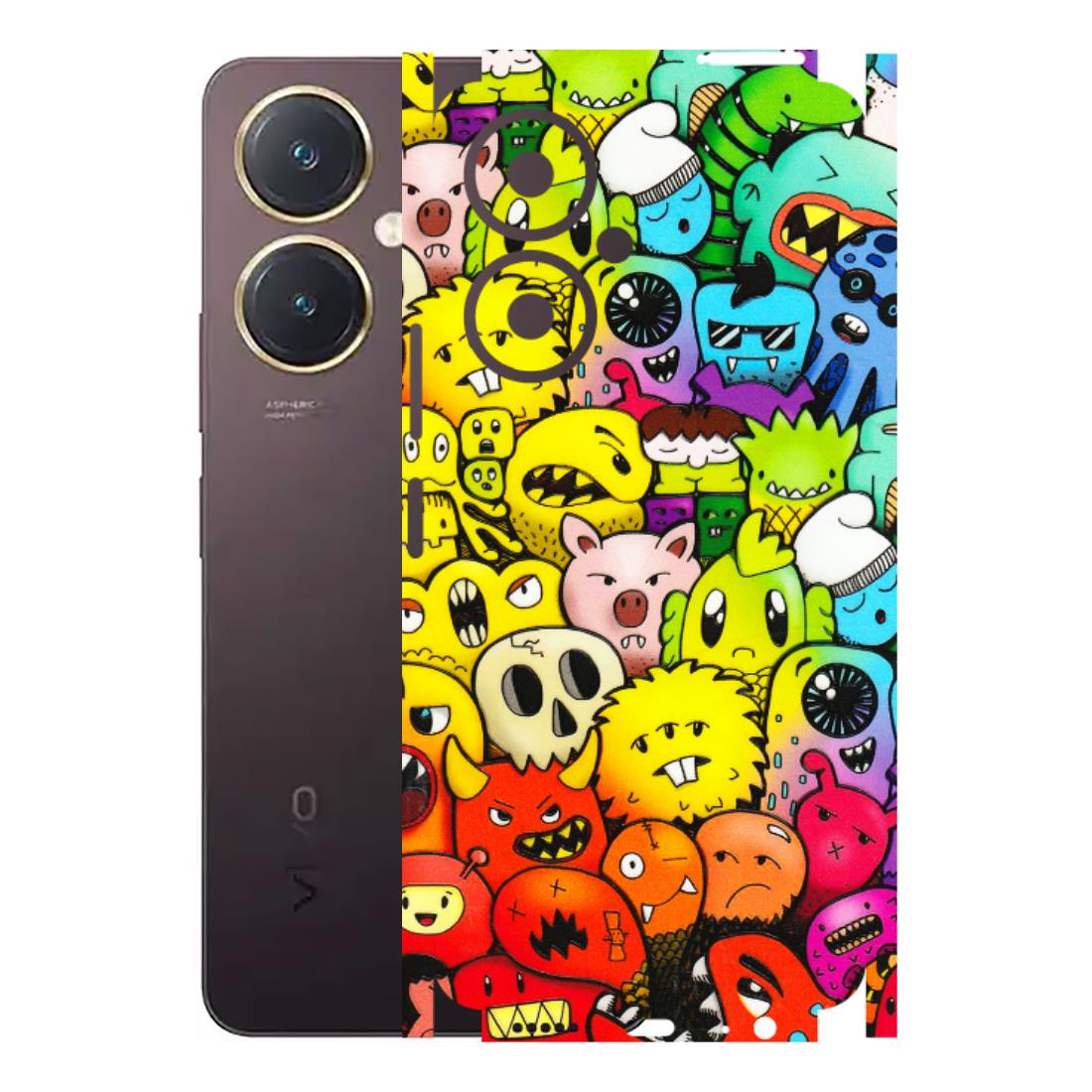 VIVO Y Series Phone Skins (All Models) - Angry Funkies - 3D Embossed Finish (L-169) Vivo Y27 4G