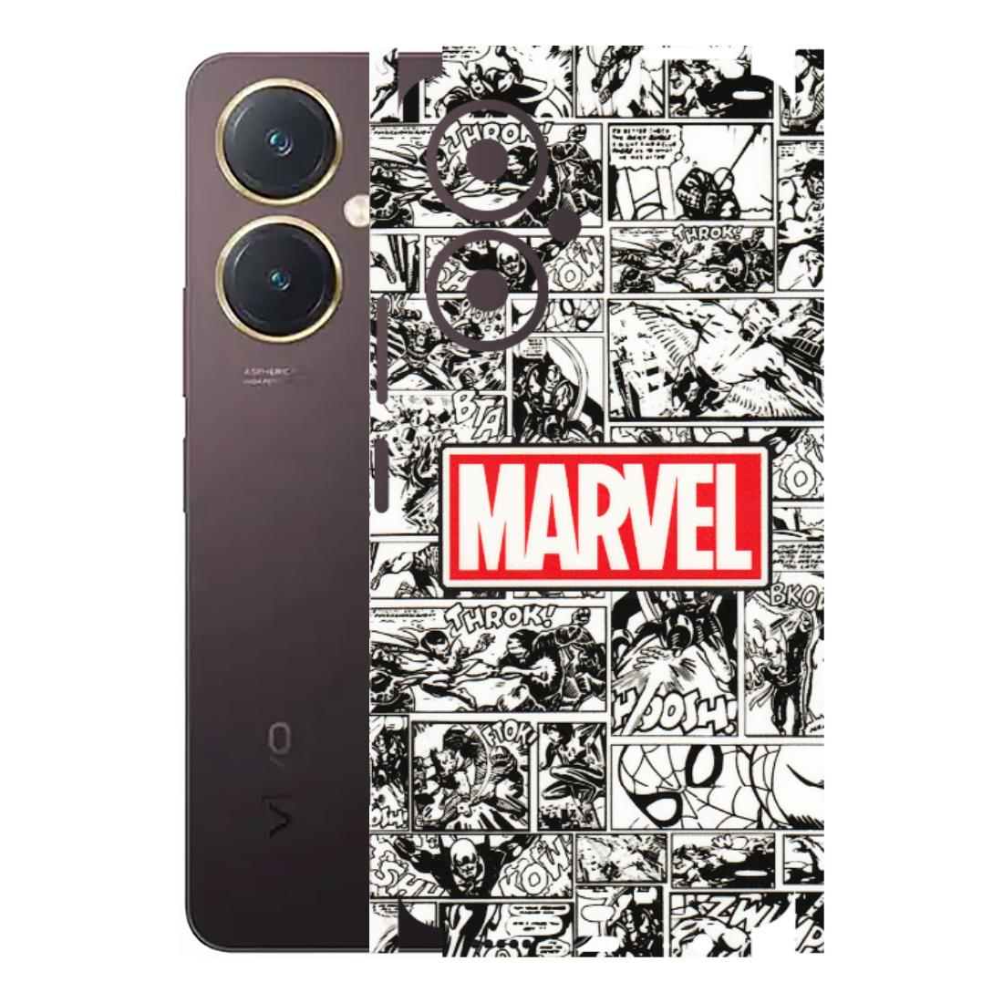 VIVO Y Series Phone Skins (All Models) - Marvel Comic - 3D Embossed Finish (L-171) Vivo Y27 4G