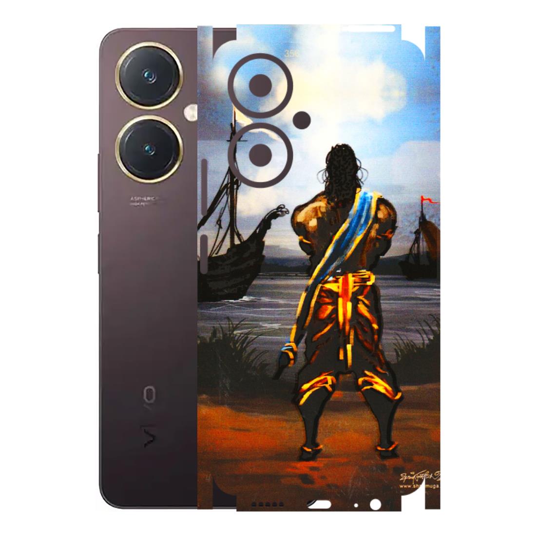 VIVO Y Series Phone Skins (All Models) - Heavenly God Figure - 3D Embossed Finish (L-34) Vivo Y27 4G