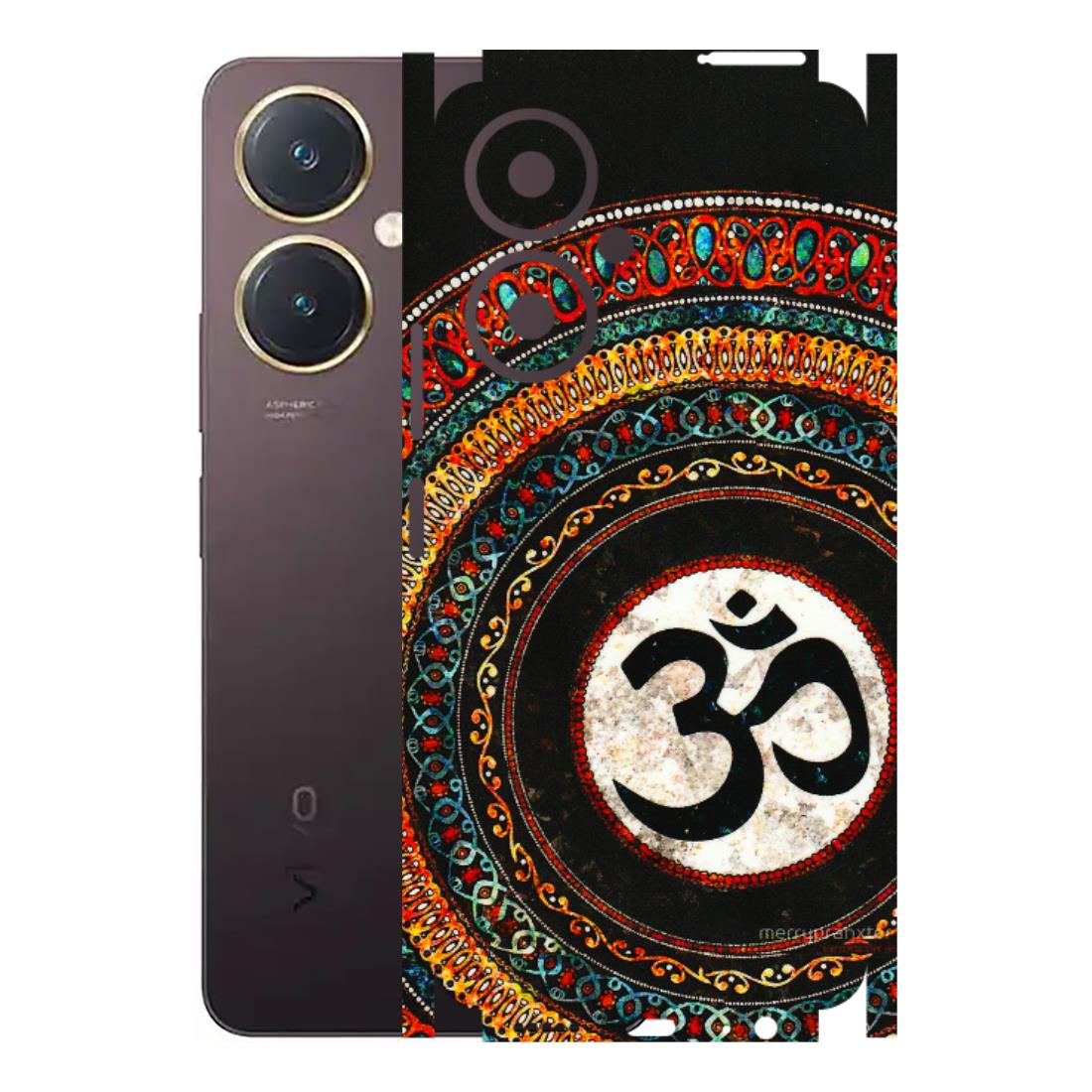 VIVO Y Series Phone Skins (All Models) - Aum Chant Abstract - 3D Embossed Finish (L-42) Vivo Y27 4G