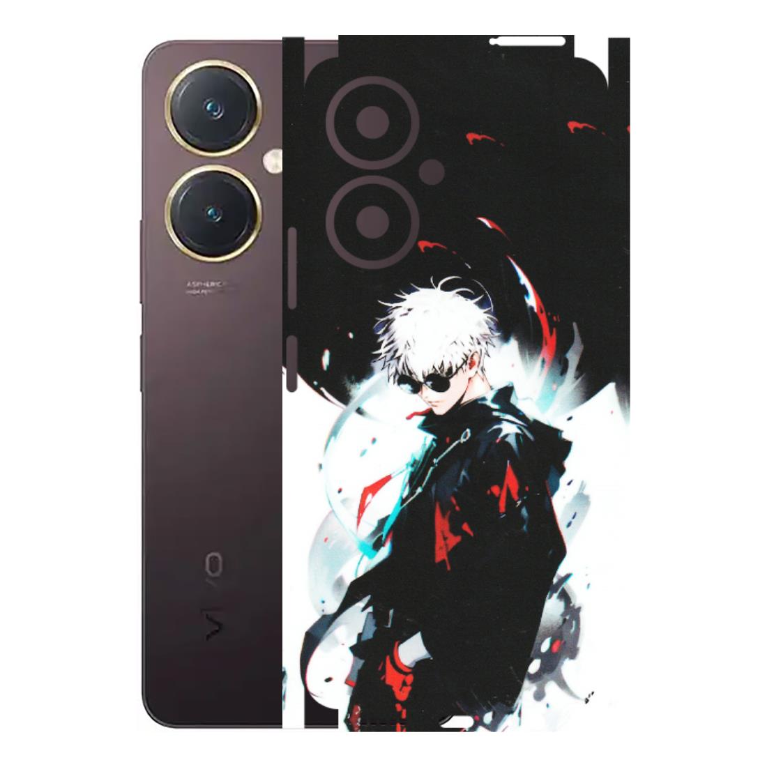 VIVO Y Series Phone Skins (All Models) - Gojo Powerful Charater Kaisen Anime - Matte Finish (M-144) Vivo Y27 4G