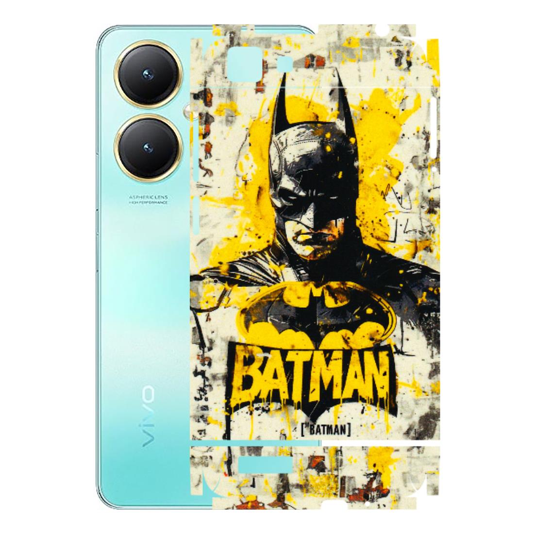 VIVO Y Series Phone Skins (All Models) - Batman Yellow BT - 3D Embossed Finish (L-304) Vivo Y27