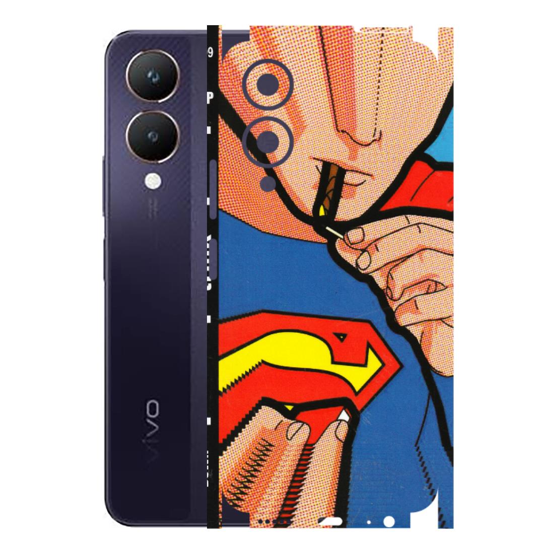 VIVO Y Series Phone Skins (All Models) - Superman Sutta - 3D Embossed Finish (L-130) Vivo Y28 5G
