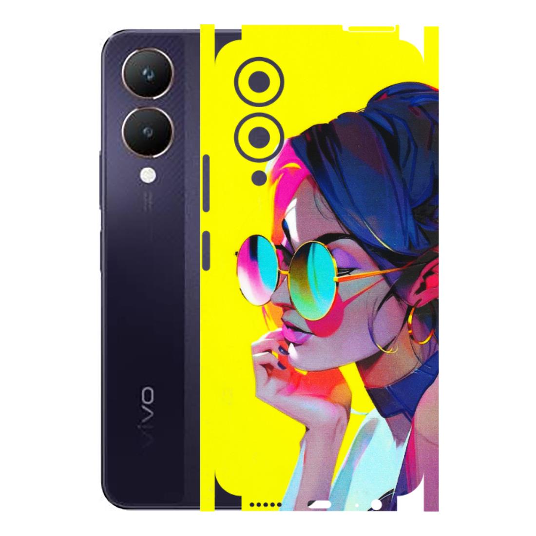 VIVO Y Series Phone Skins (All Models) - Bold Stylish Girl - 3D Embossed Finish (L-222) Vivo Y28 5G