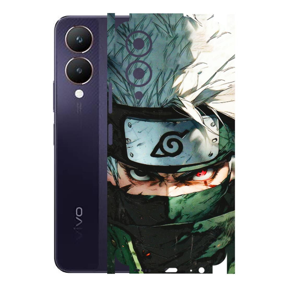 VIVO Y Series Phone Skins (All Models) - Kakashi Red Eye Focus - 3D Embossed Finish (L-227) Vivo Y28 5G