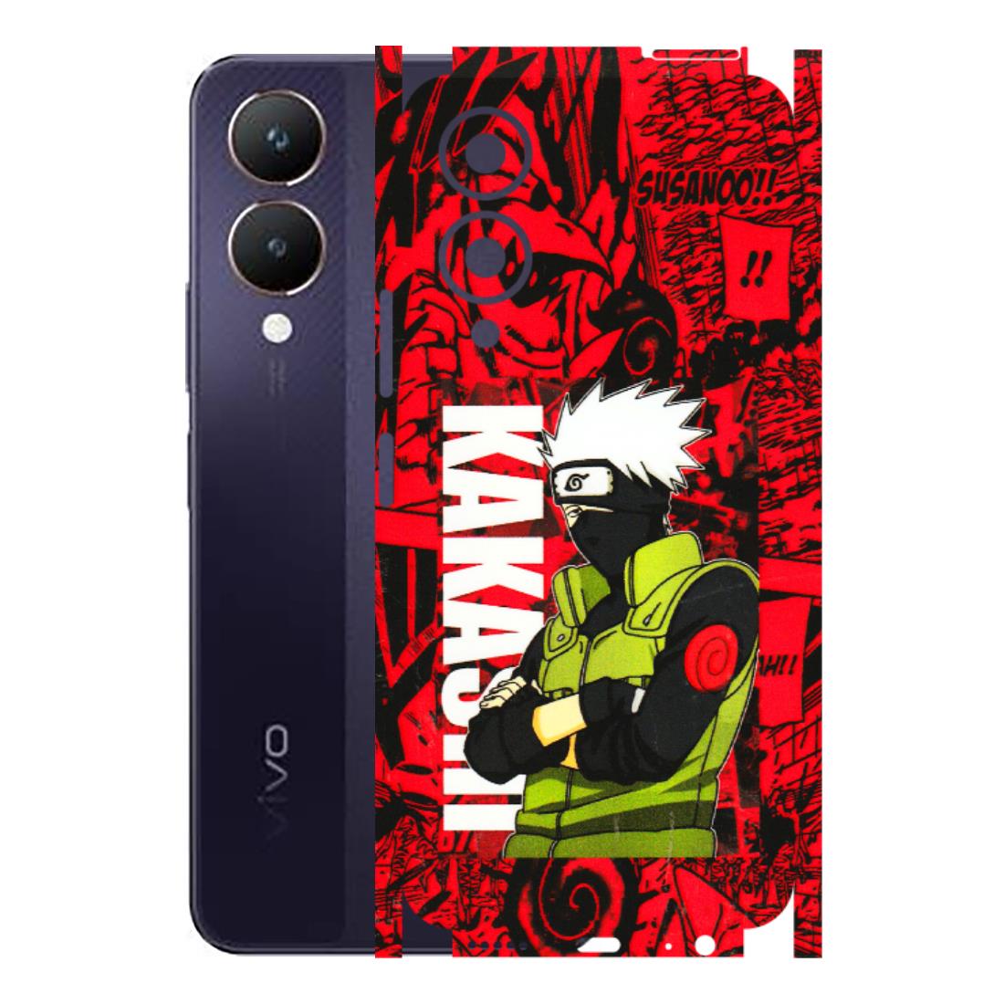 VIVO Y Series Phone Skins (All Models) - Kakashi Red Anime - 3D Embossed Finish (L-251) Vivo Y28 5G