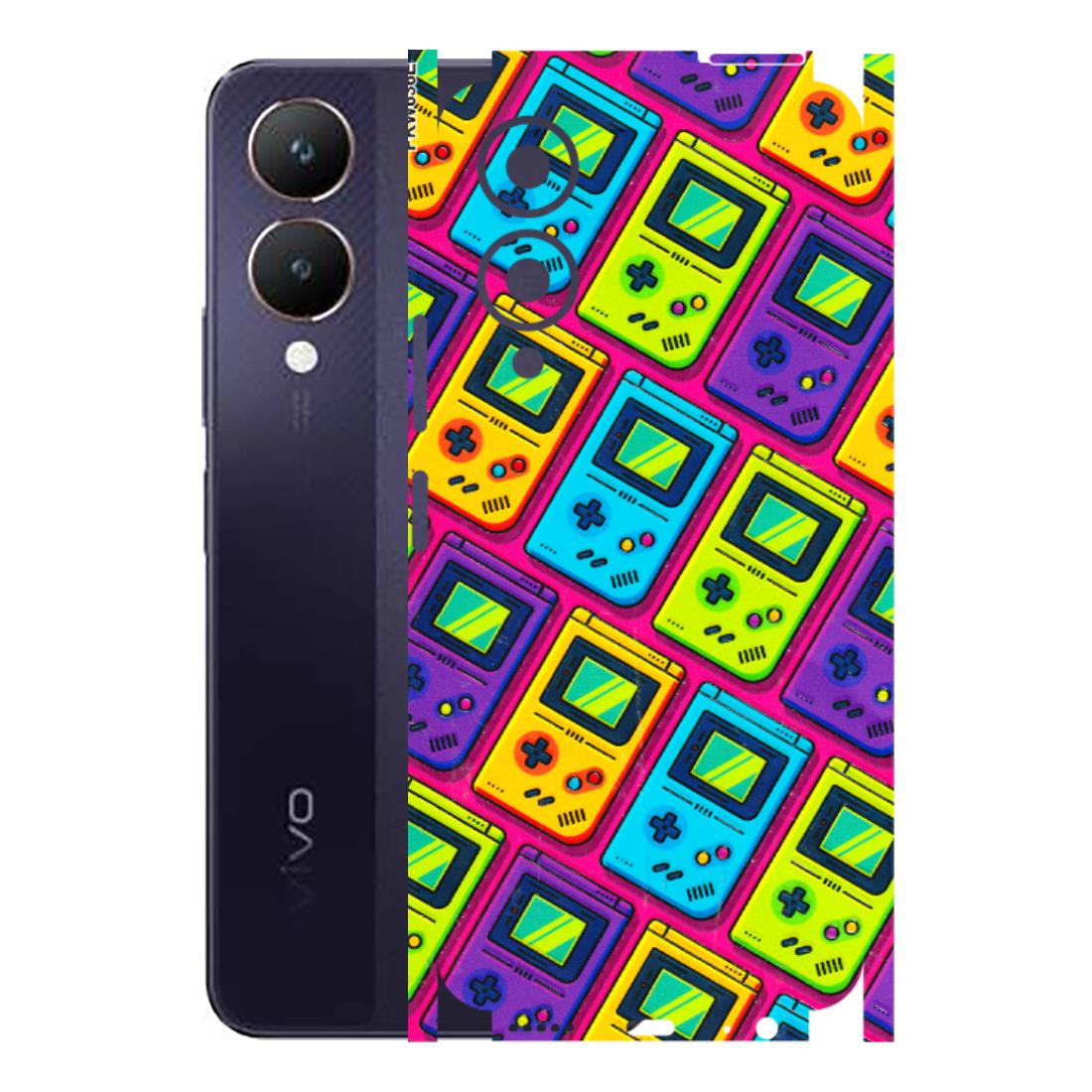 VIVO Y Series Phone Skins (All Models) - Gameboy Colourful - 3D Embossed Finish (L-266) Vivo Y28 5G