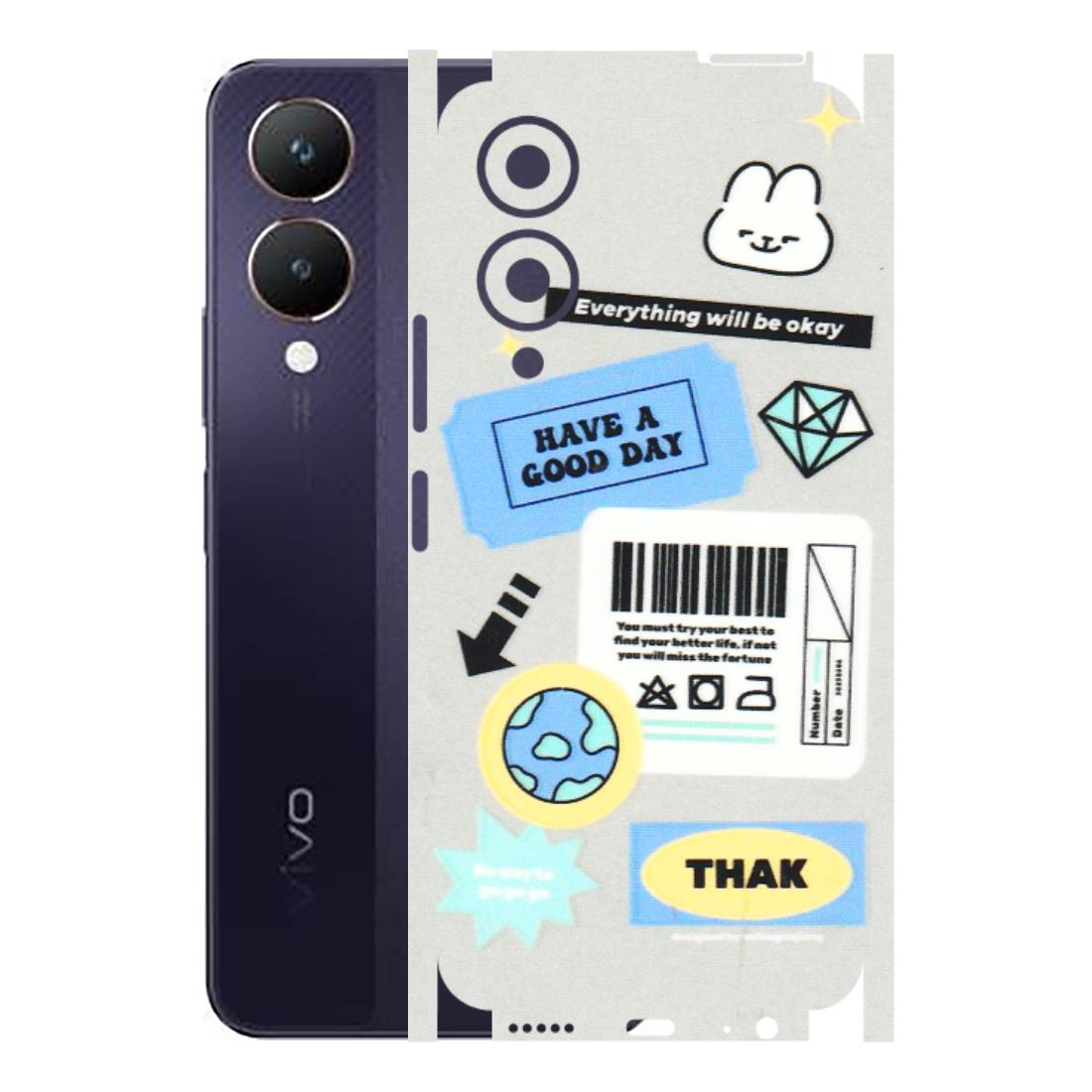 VIVO Y Series Phone Skins (All Models) - Will Be Okay Design - 3D Embossed Finish (L-316) Vivo Y28 5G