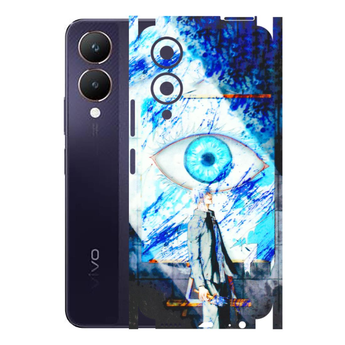 VIVO Y Series Phone Skins (All Models) - Anime Sea Blue Eye - 3D Embossed Finish (L-318) Vivo Y28 5G