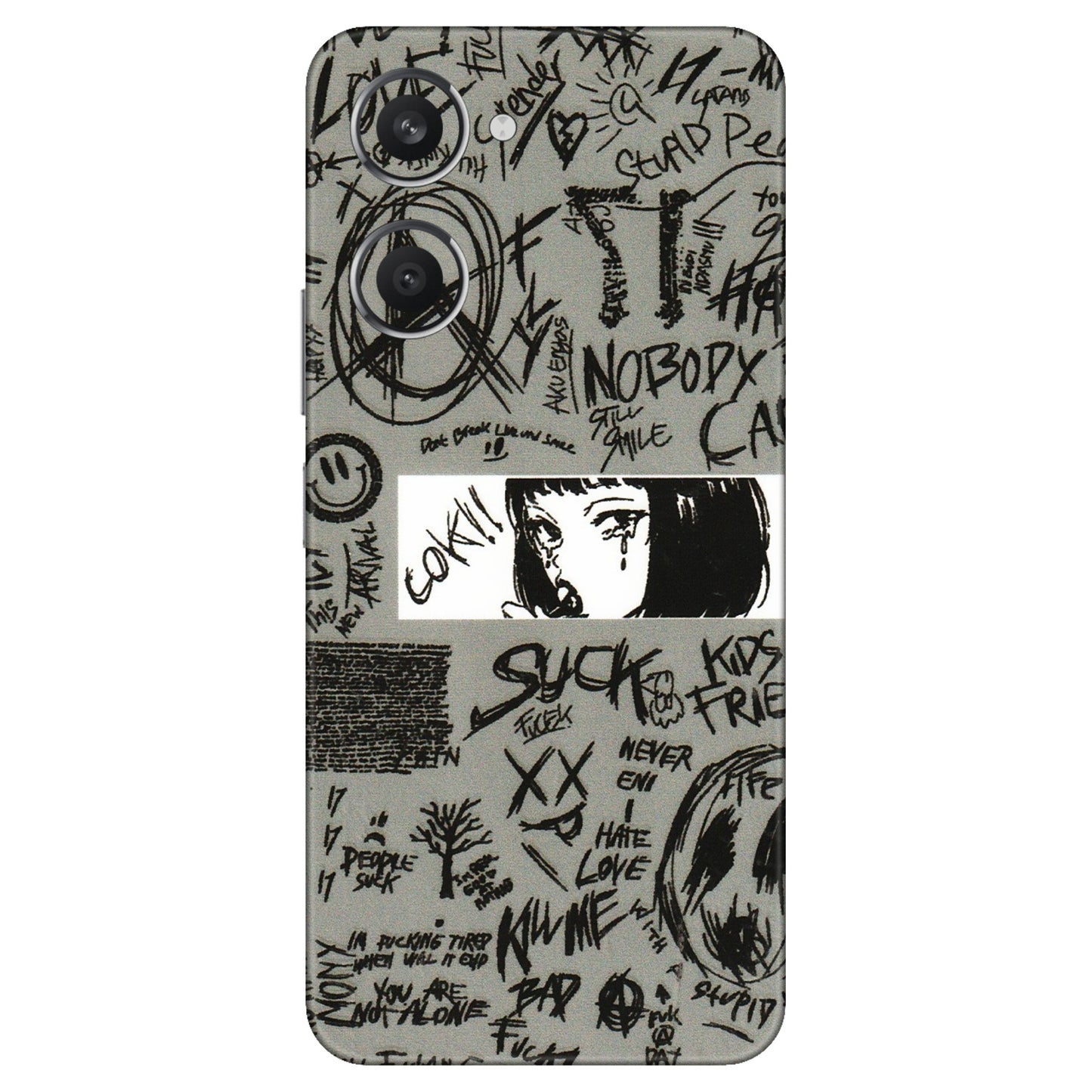 VIVO Y Series Phone Skins (All Models) - Never Have Love Anime - 3D Embossed Finish (L-260) Vivo Y28S (5G)