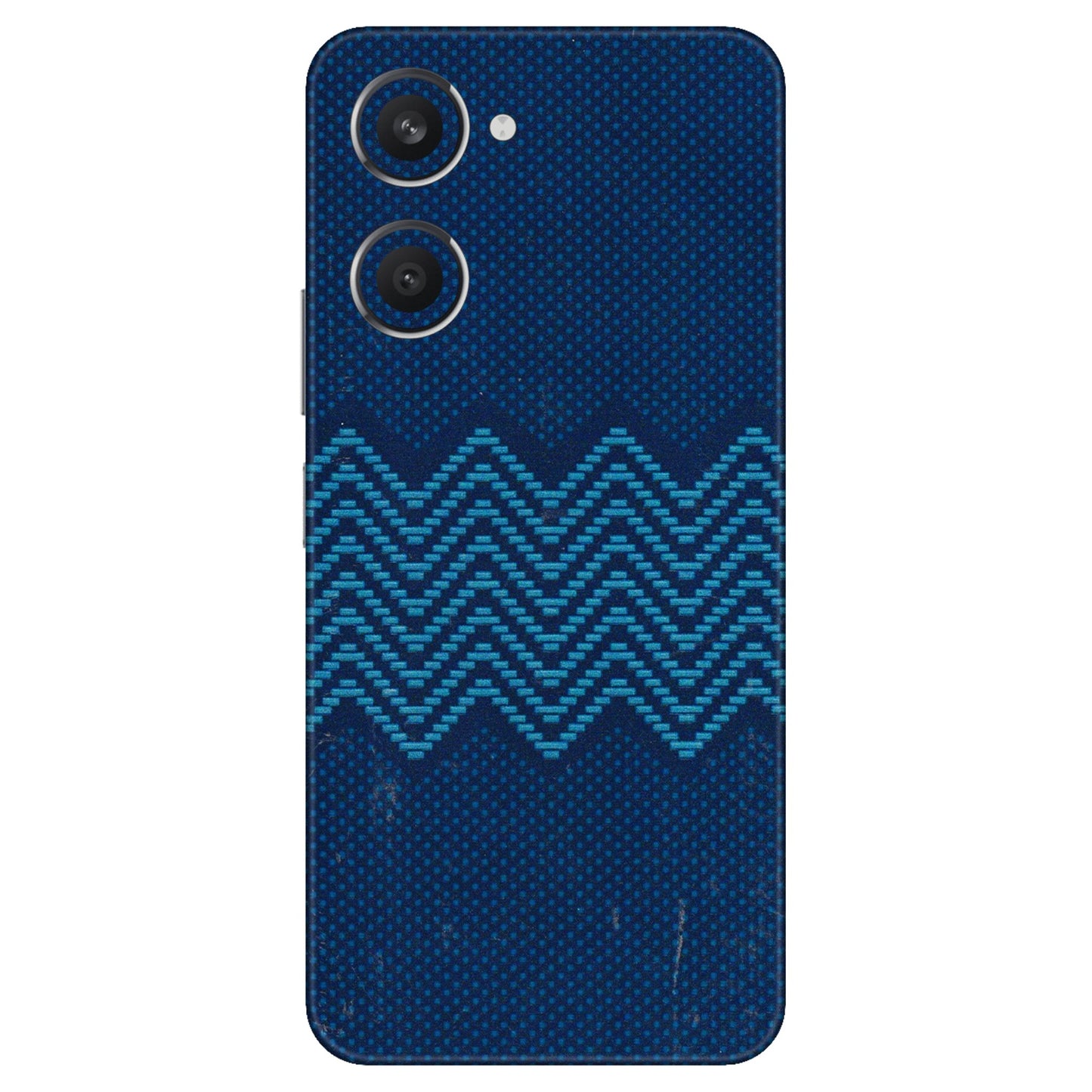 VIVO Y Series Phone Skins (All Models) - Blue Sober Waves - 3D Embossed Finish (L-306) Vivo Y28S (5G)