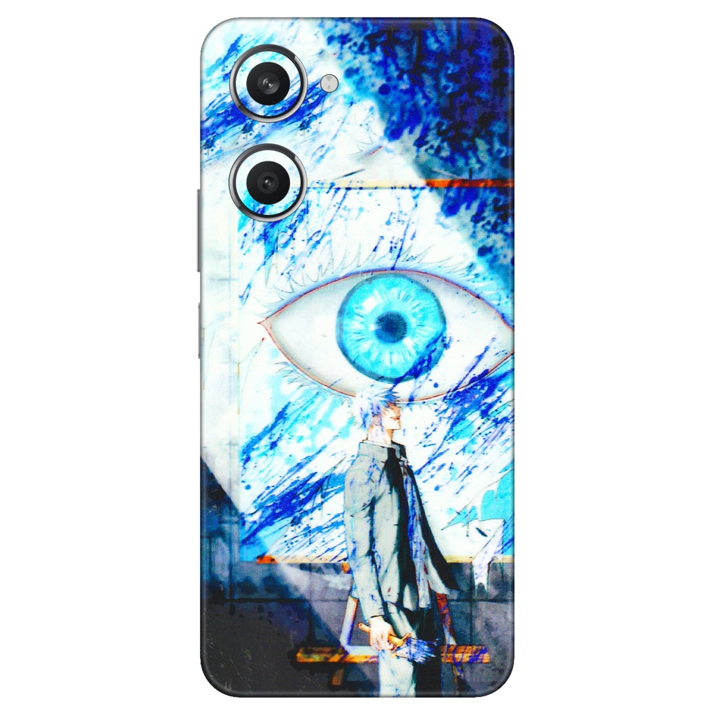 VIVO Y Series Phone Skins (All Models) - Anime Sea Blue Eye - 3D Embossed Finish (L-318) Vivo Y28S (5G)