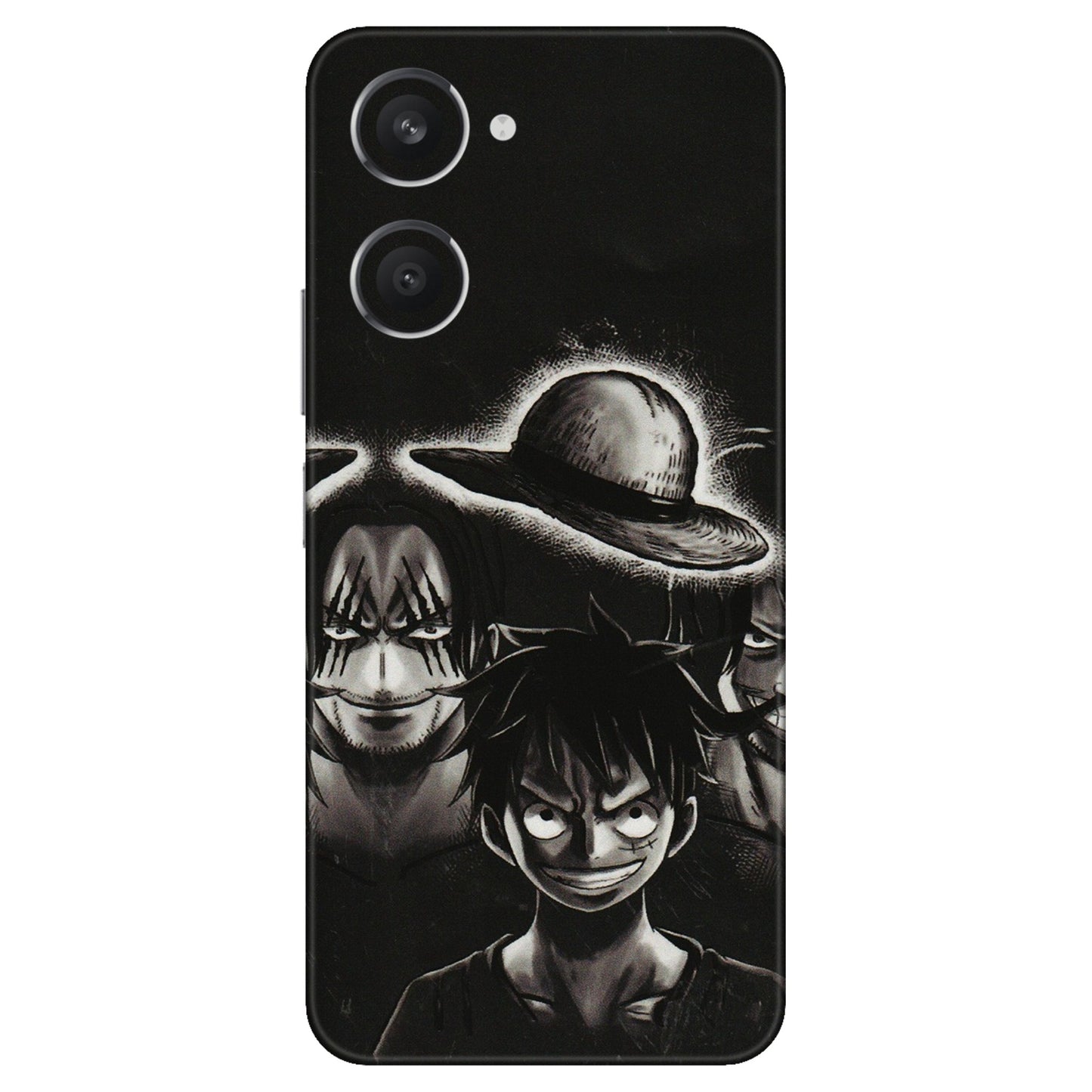 VIVO Y Series Phone Skins (All Models) - Black Luffy Hat - 3D Embossed Finish (L-57) Vivo Y28S (5G)