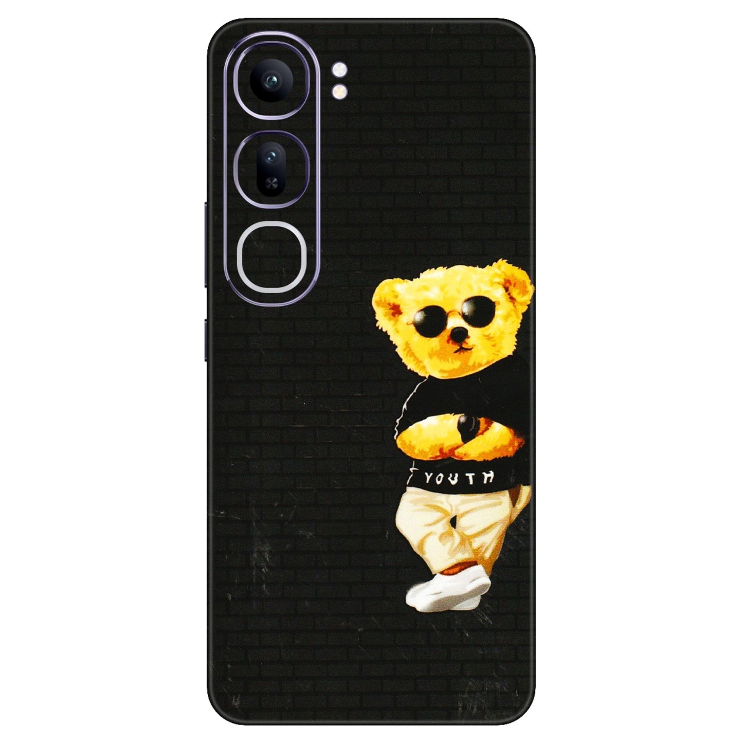 VIVO Y Series Phone Skins (All Models) - Classy Teddy Bear - 3D Embossed Finish (L-116) Vivo Y300 (5G)