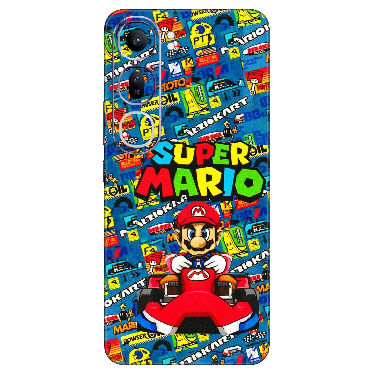 VIVO Y Series Phone Skins (All Models) - Super Mario Kart - 3D Embossed Finish (L-140) Vivo Y300 (5G)